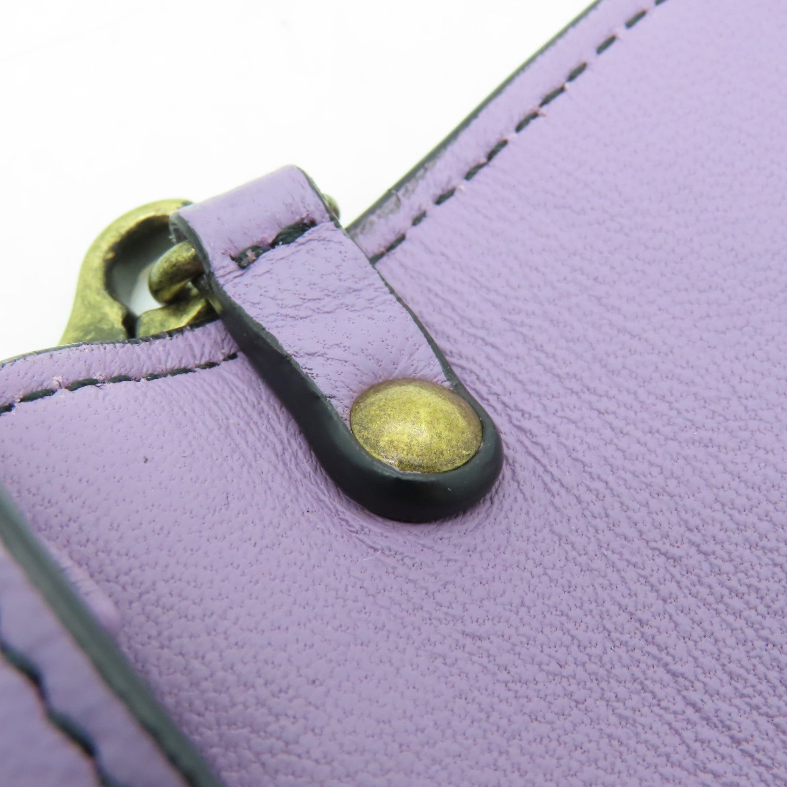 BOTTEGA VENETA 織紋皮革Chain Shoulder Bag金扣鏈帶肩背袋紫色