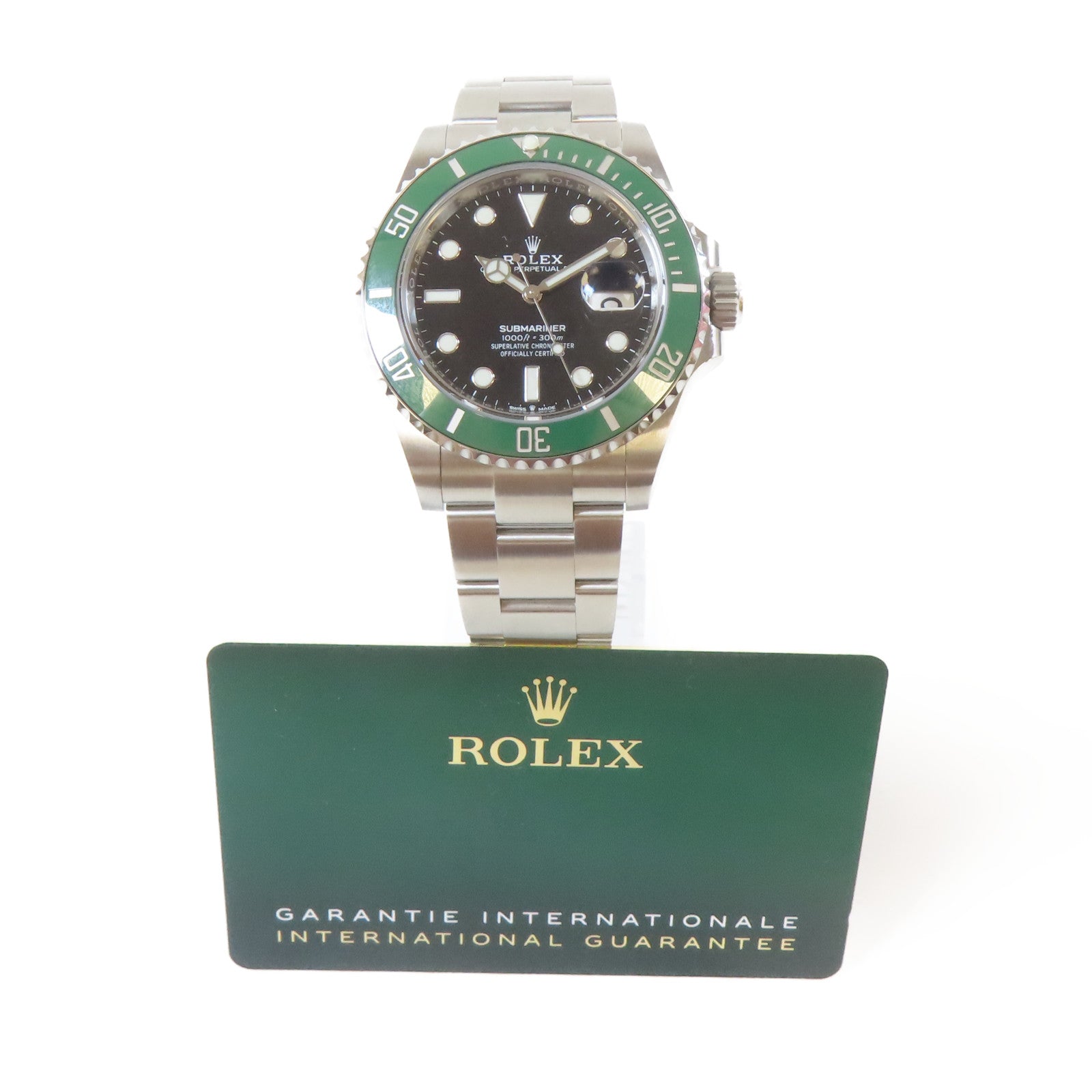 ROLEX Submarinar Date 不鏽鋼手錶自動機芯黑色/綠色