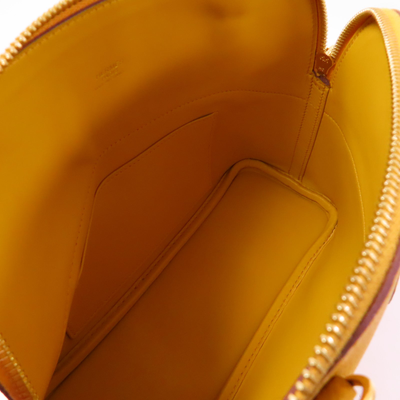 HERMES Epsom皮革Bolide 27金扣手挽肩背兩用袋Jaune Ambre
