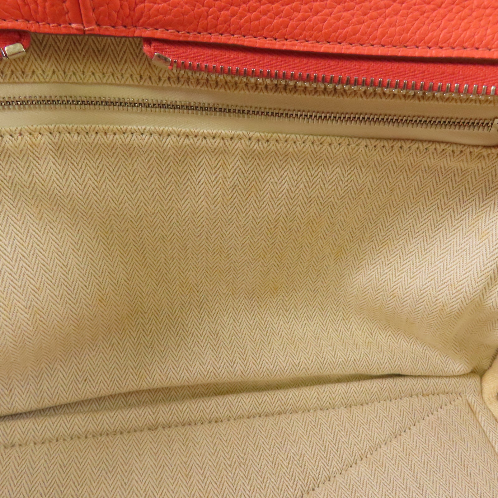 HERMES Clemence皮革Victoria銀扣肩背袋/手挽袋Rose Jaipur
