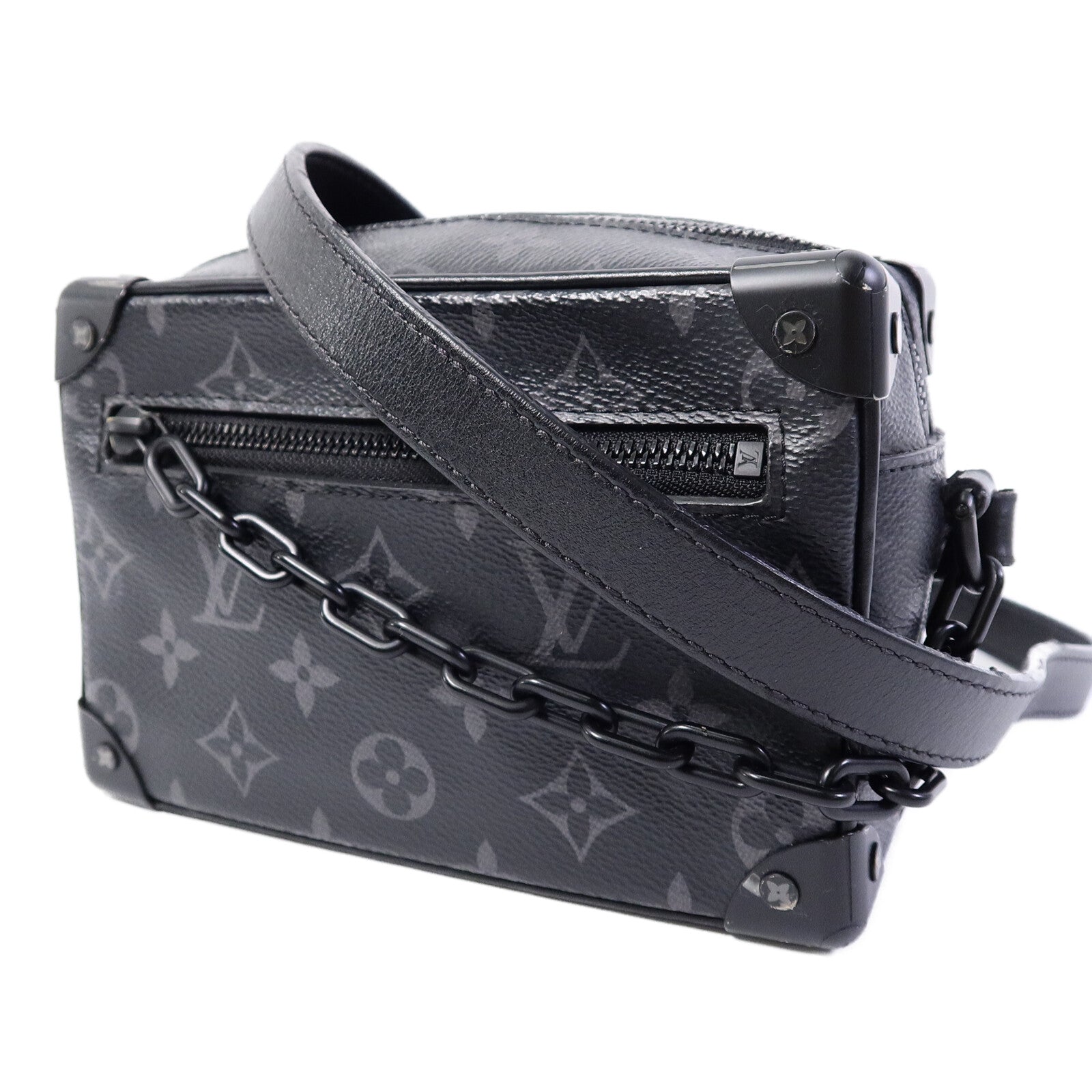 LOUIS VUITTON Monogram Eclipse Mini Soft Trunk肩背袋