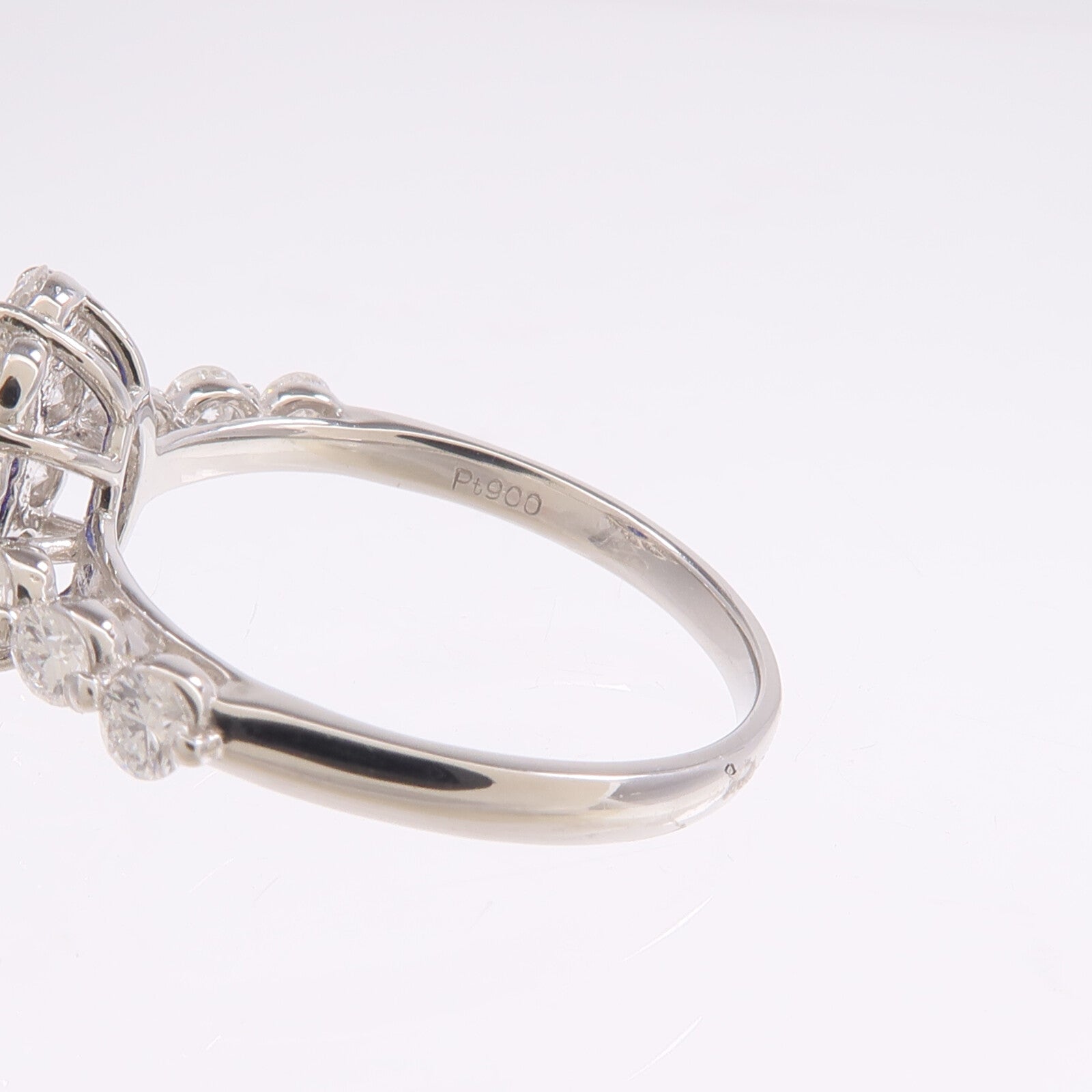 JEWELRY PT900鉑金Sapphire Diamond Ring藍寶石/鑽石戒指