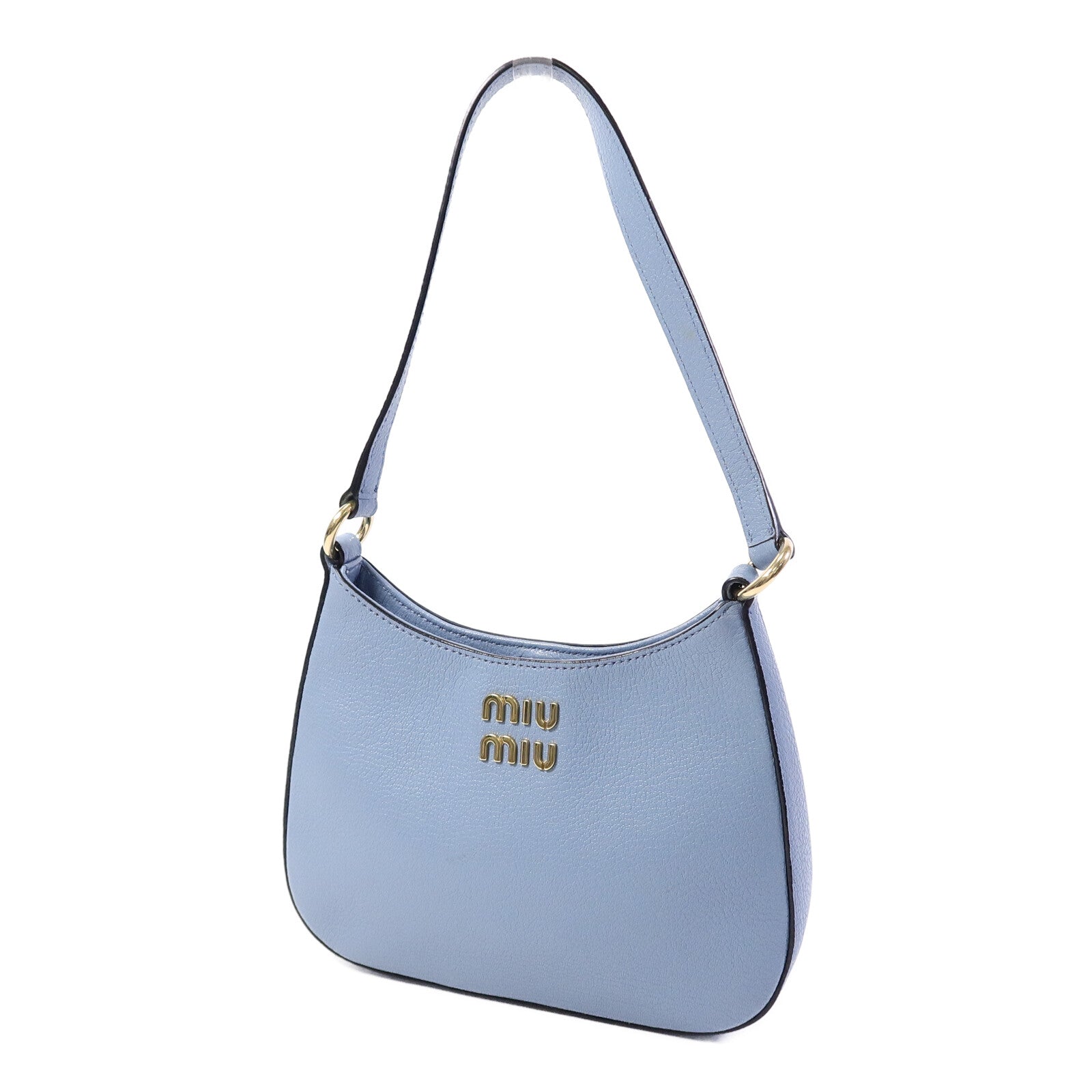 Miu Miu 牛皮皮革Hobo肩背袋