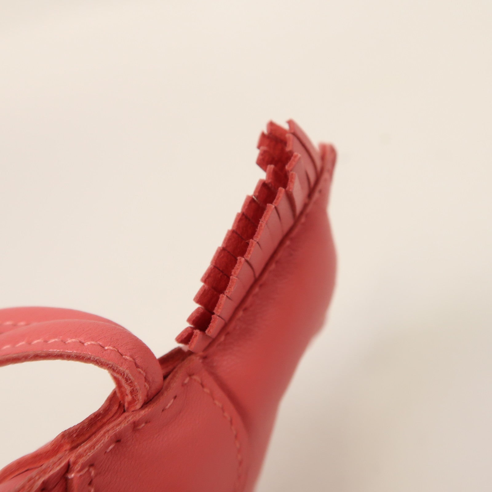 HERMES Milo皮革Rodeo MM掛飾Rose Azalee