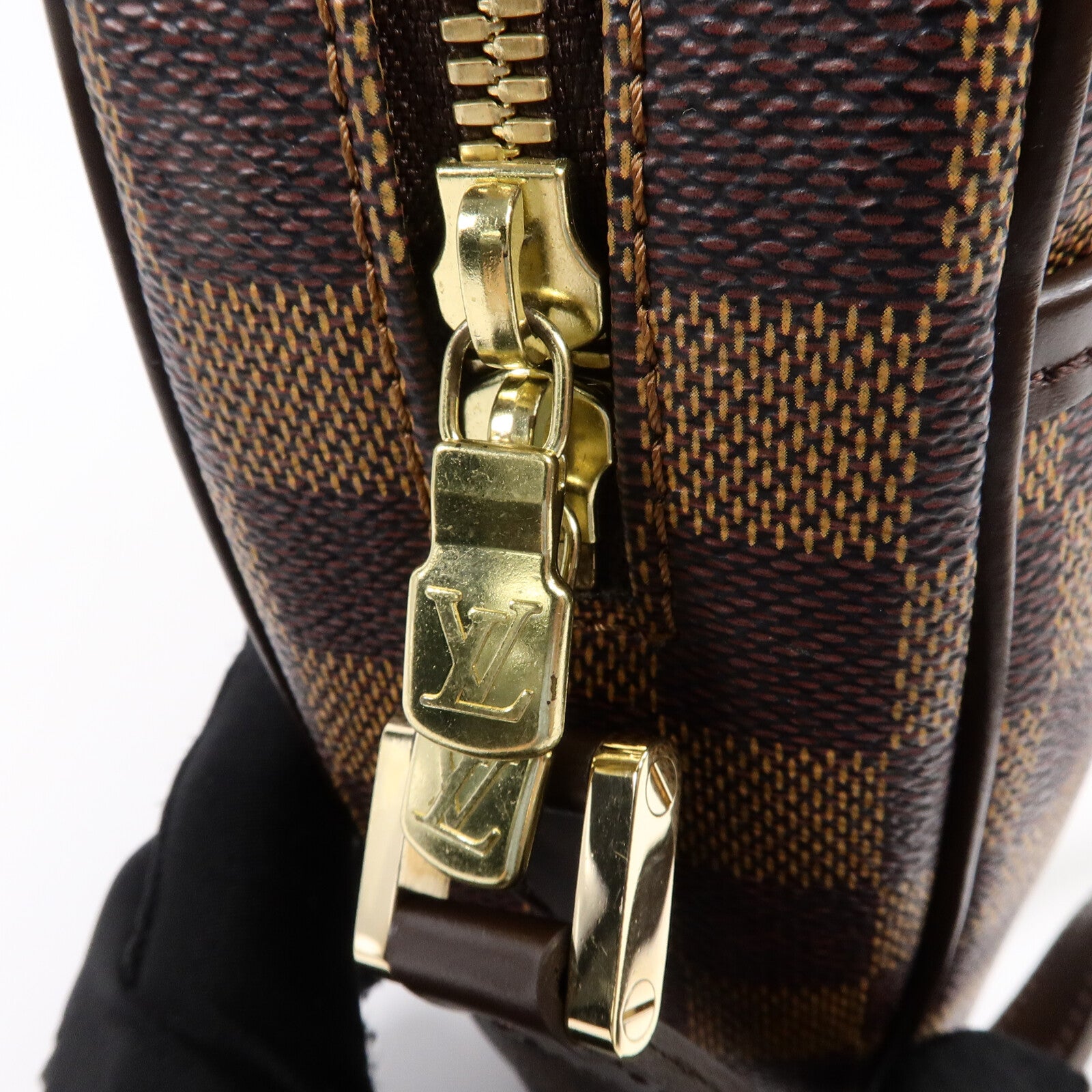 LOUIS VUITTON Damier Ipanema PM金扣肩背袋
