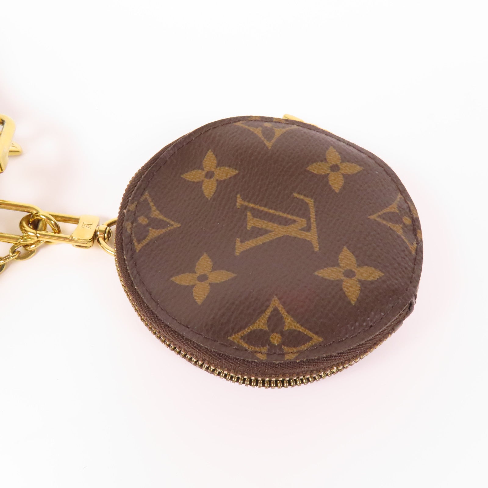 LOUIS VUITTON Monogram Multi Pochette Accessoires金扣手挽肩背兩用袋棕色