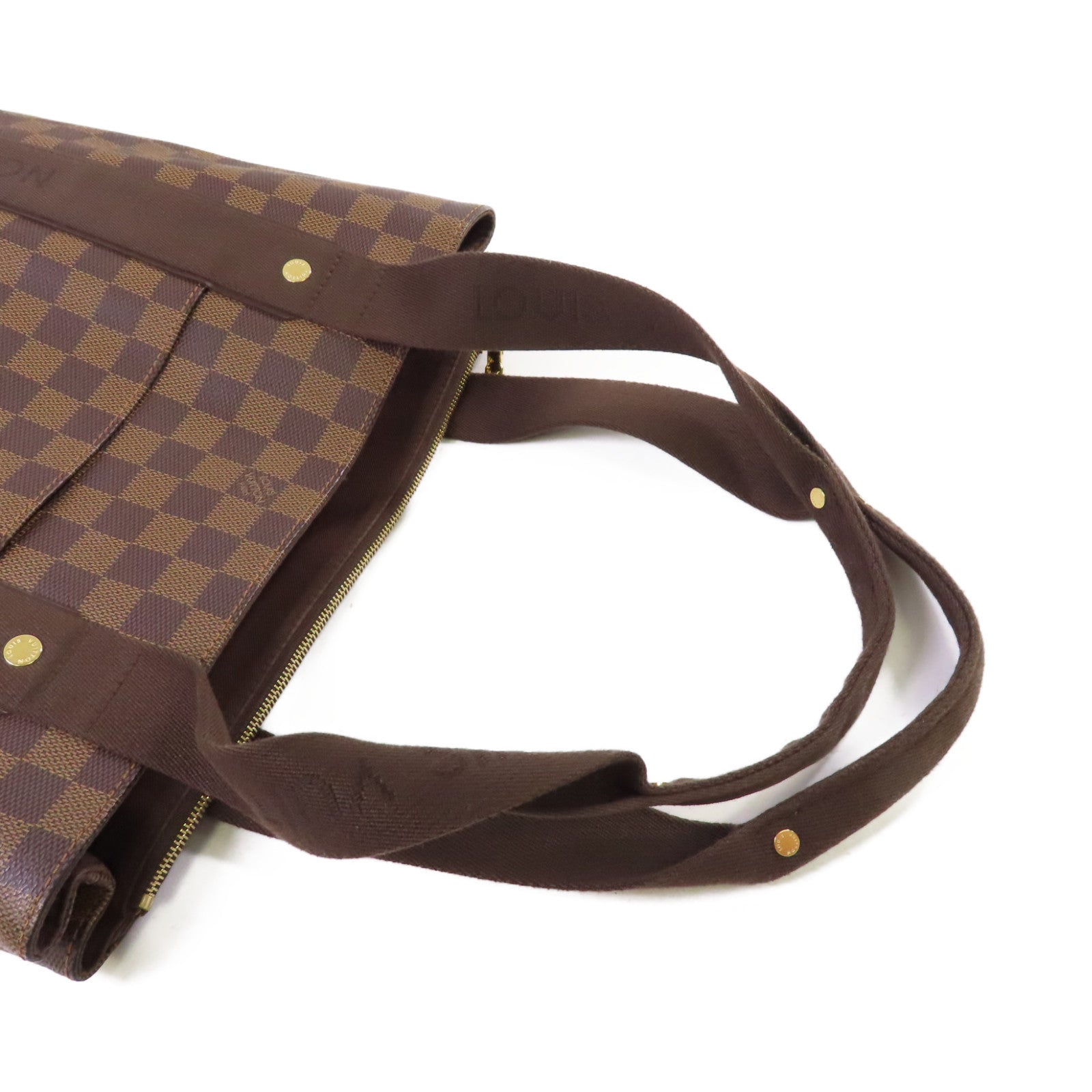 LOUIS VUITTON 【激減優惠】Damier Ebene Beaubourg Tote Bag金扣肩背袋啡色