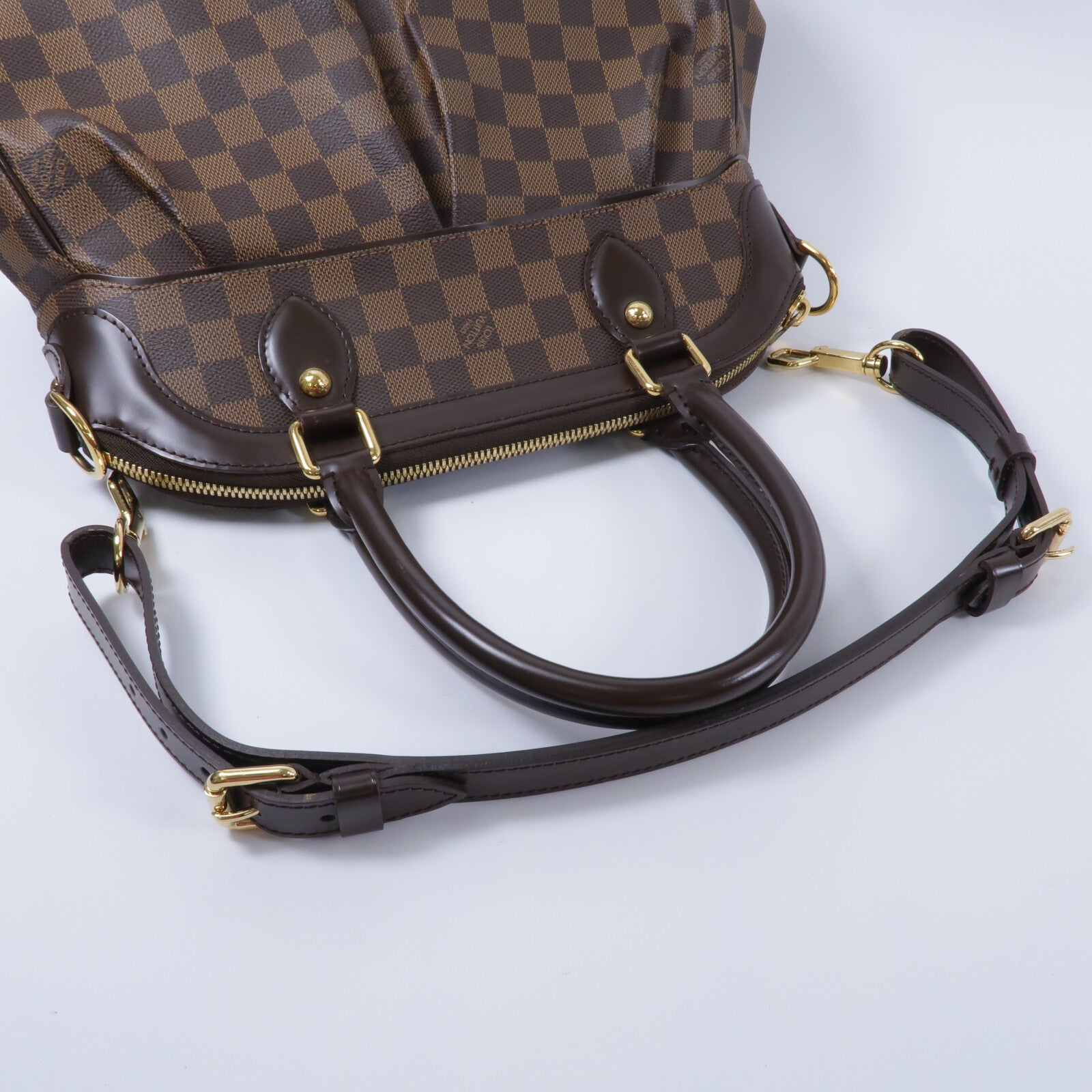 LOUIS VUITTON Damier Trevi手挽肩背兩用袋