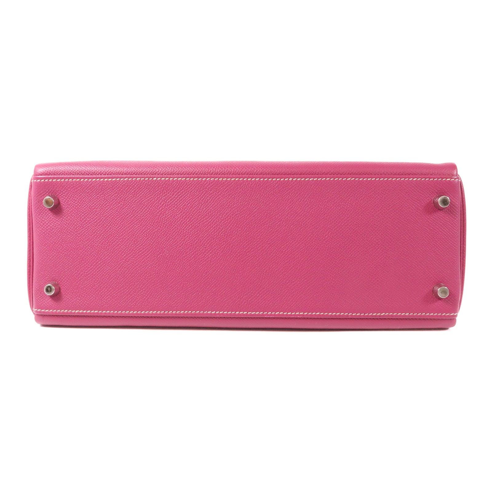 HERMES Epsom皮革Kelly 32銀扣手挽肩背兩用袋Tosca