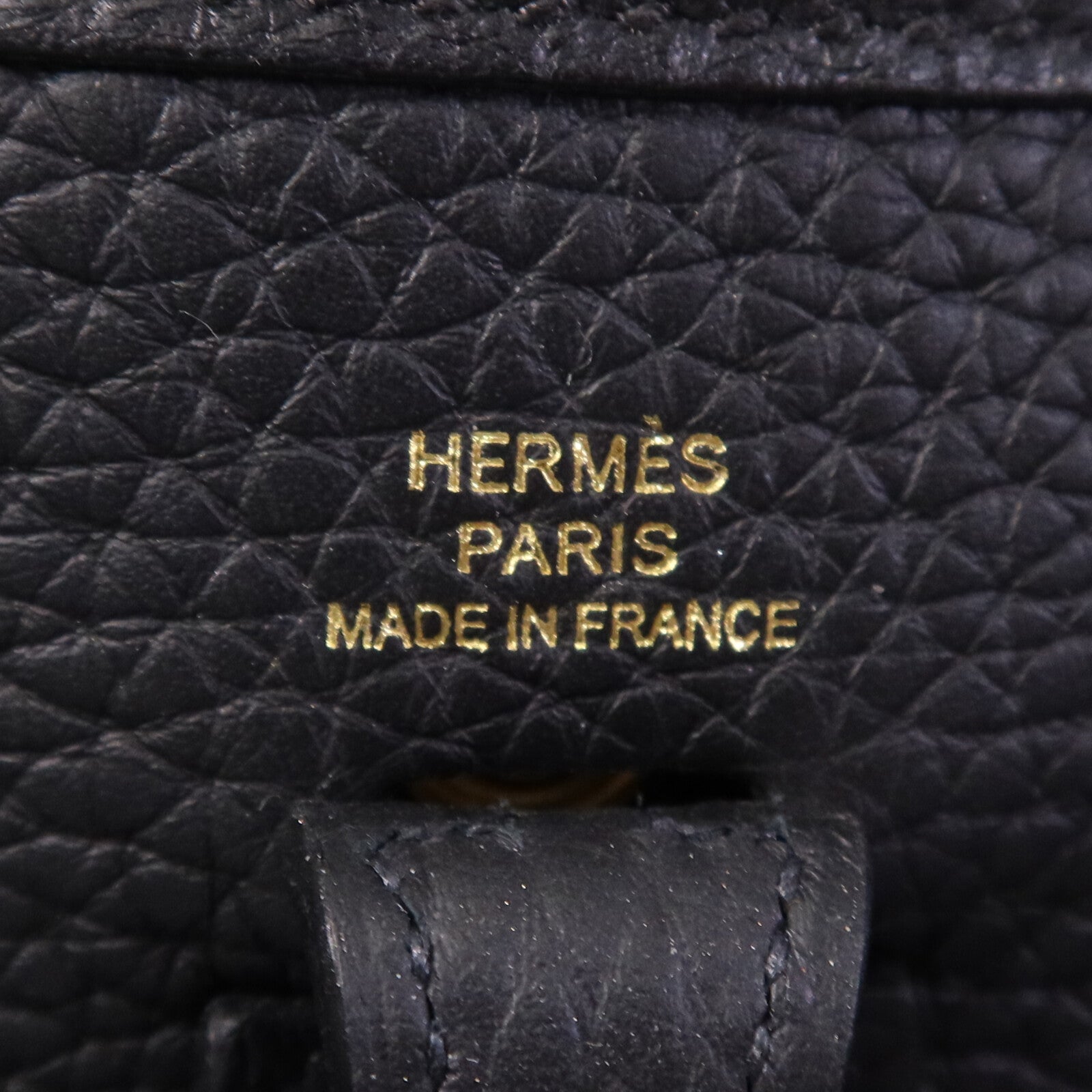 HERMES Clemence皮革Evelyne TPM金扣肩背袋Noir