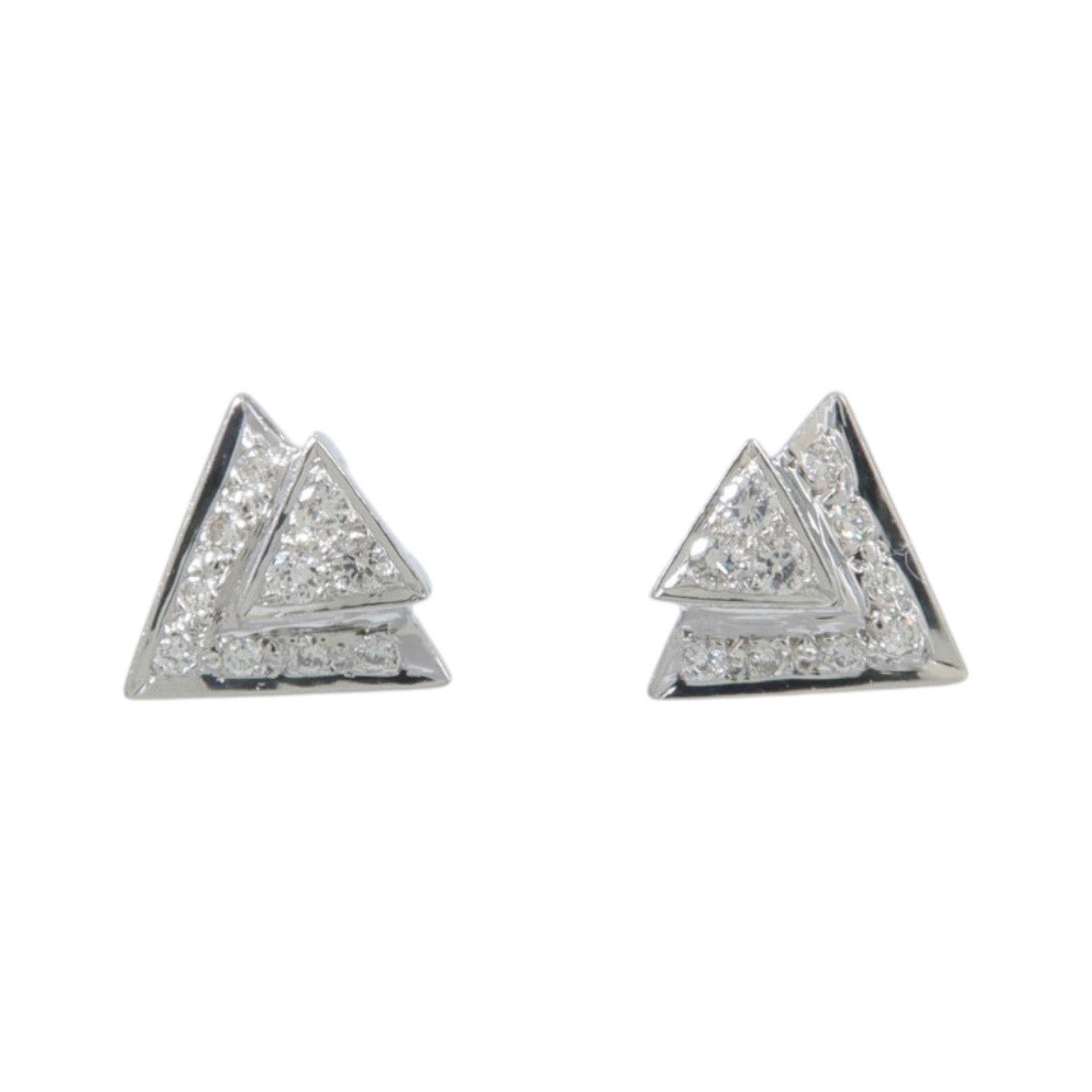 JEWELRY 18K白金Diamond Earrings鑽石耳環