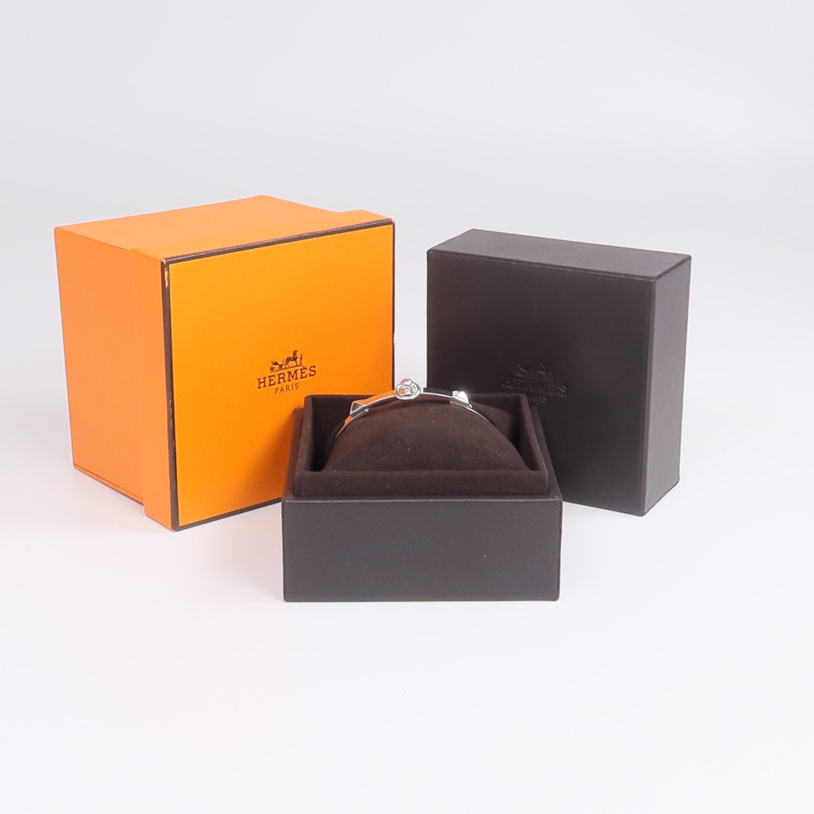 HERMES 18K白金Collier De Chien Bracelet手鐲