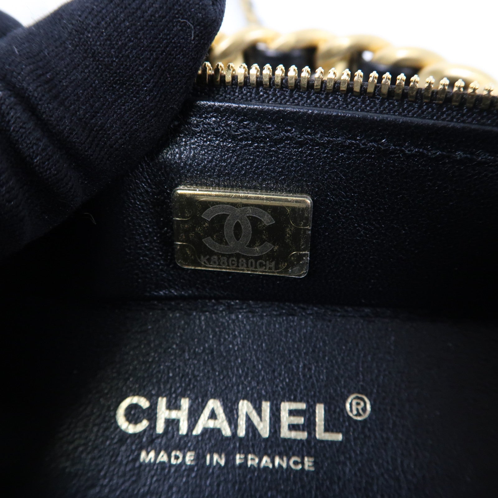 CHANEL 菱格羊皮皮革Shoulder Bag金扣手挽肩背兩用袋黑色