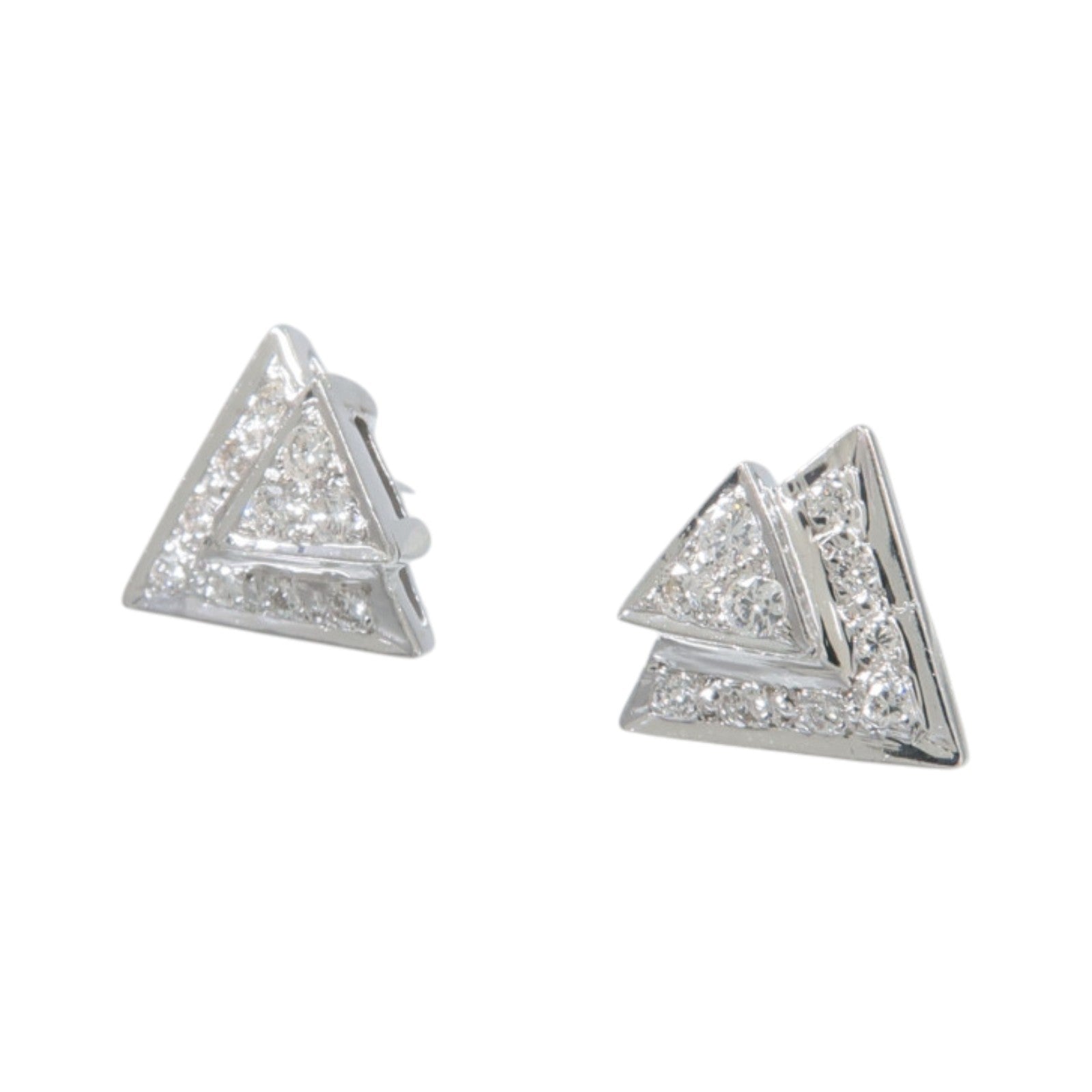 JEWELRY 18K白金Diamond Earrings鑽石耳環