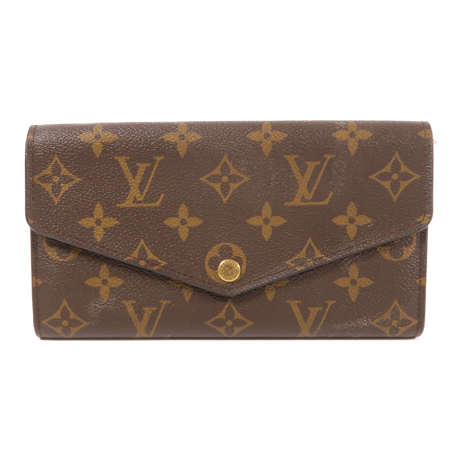 LOUIS VUITTON Monogram Long Wallet金扣長錢包