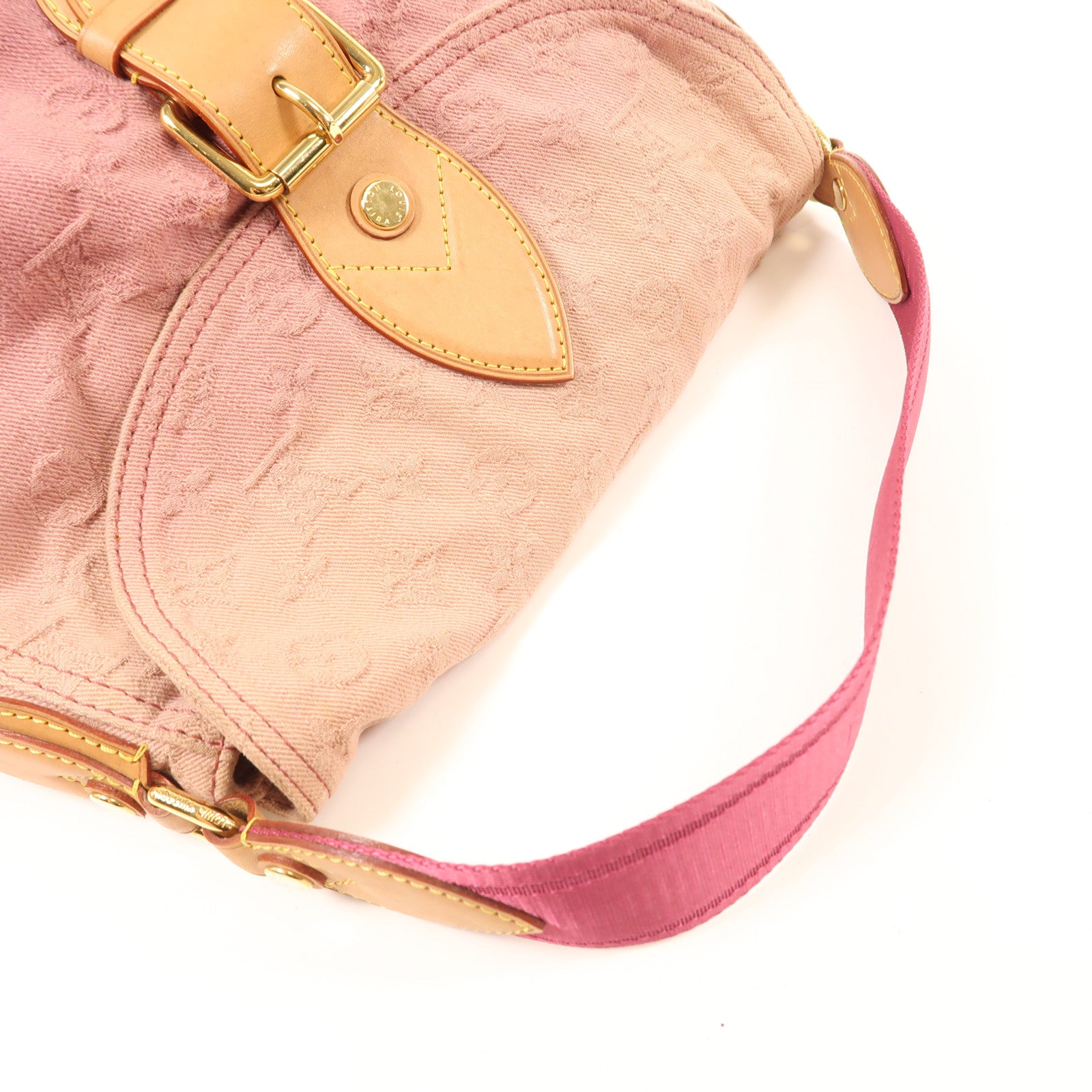 LOUIS VUITTON Monogram Denim Sunray金扣手挽袋