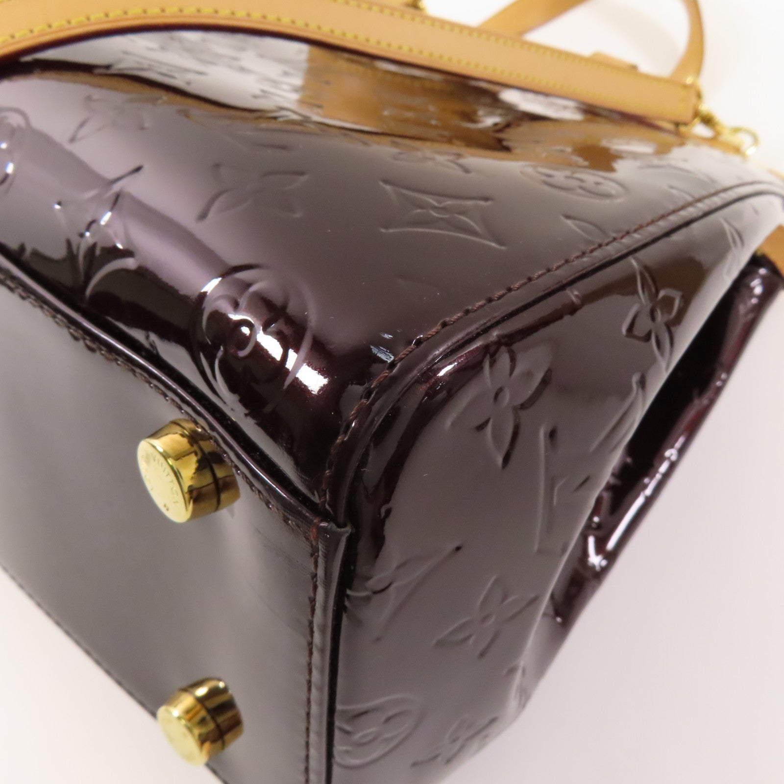 LOUIS VUITTON Vernis Brea MM金扣手挽肩背兩用袋