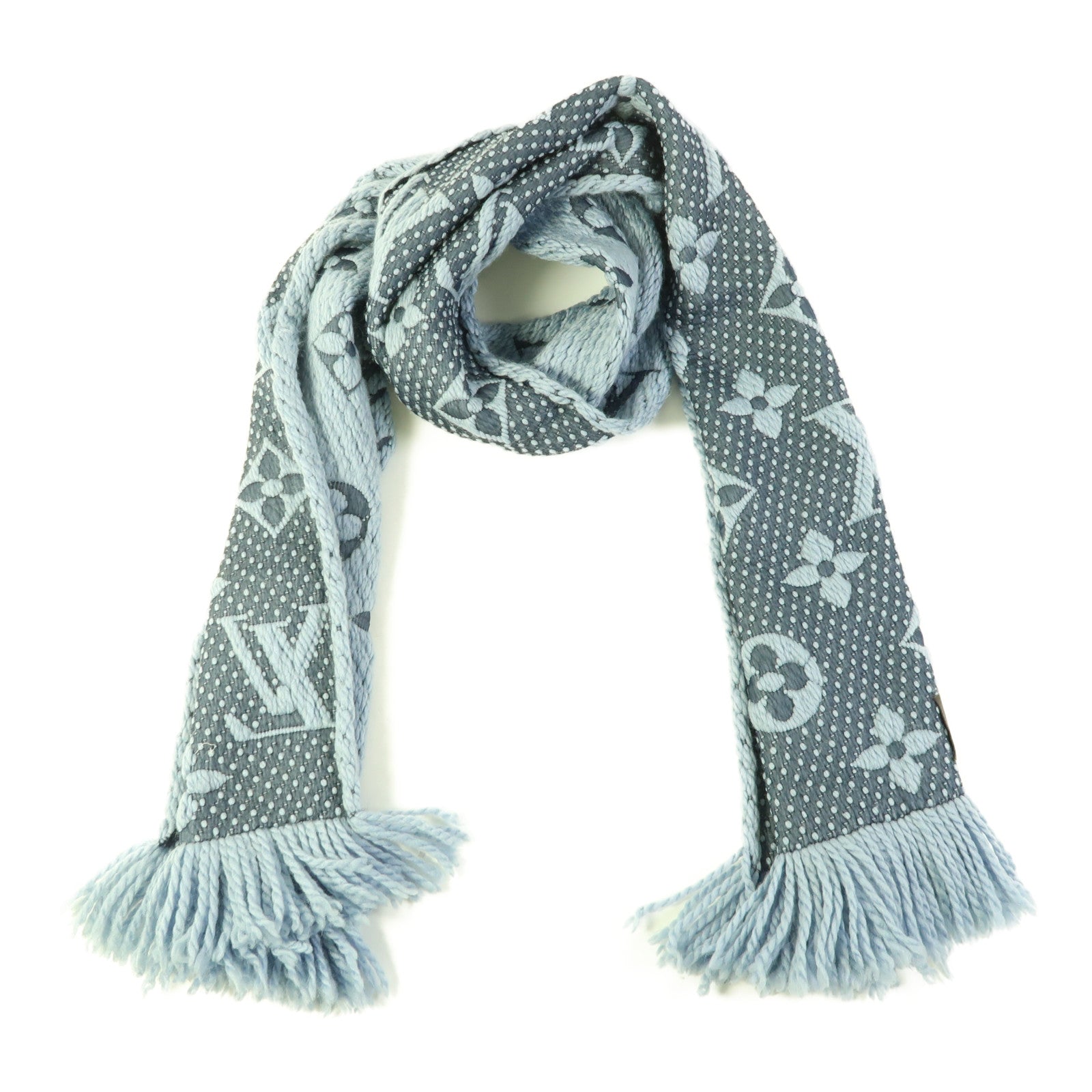 LOUIS VUITTON 羊毛/絲質Scarf圍巾