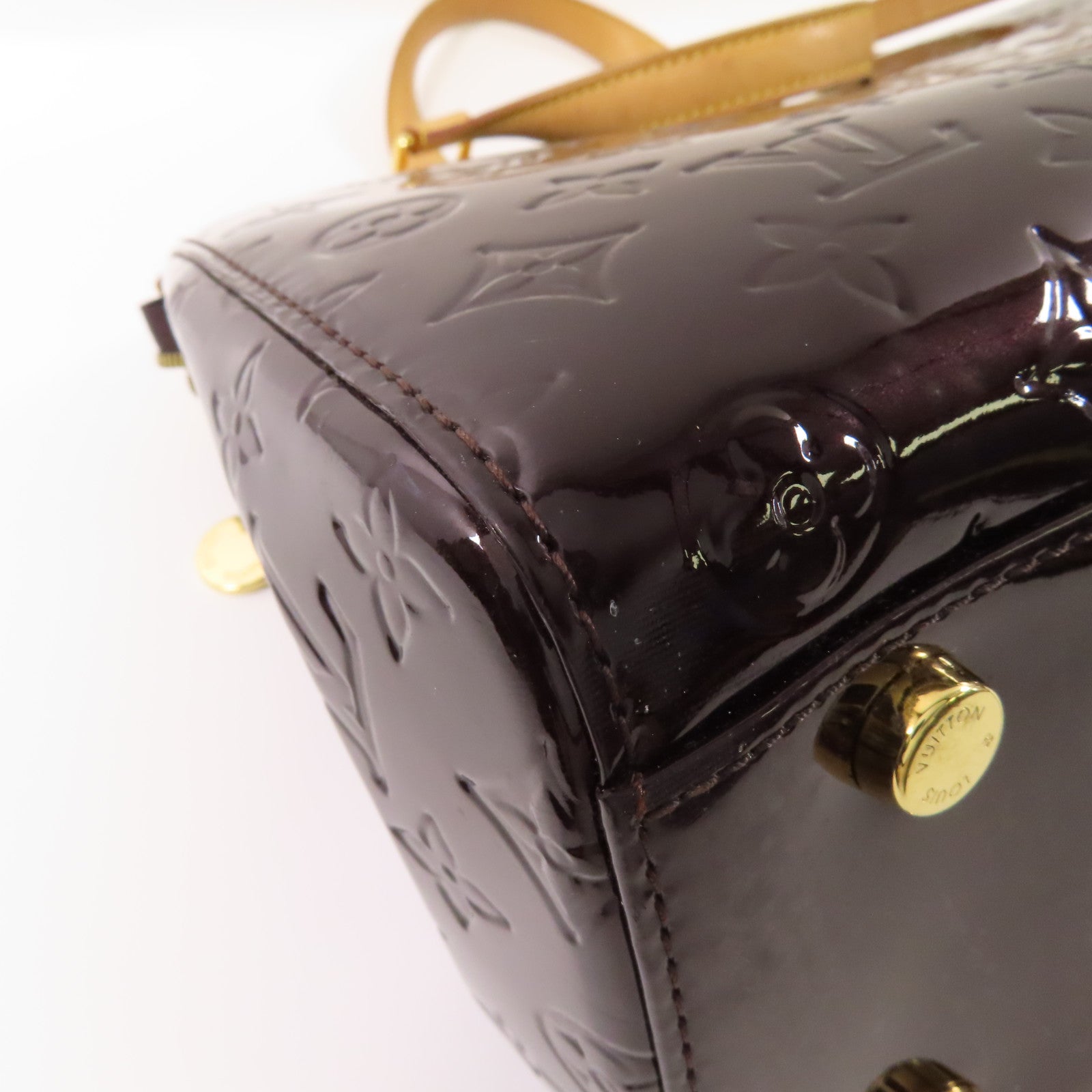 LOUIS VUITTON Vernis Brea MM金扣手挽肩背兩用袋