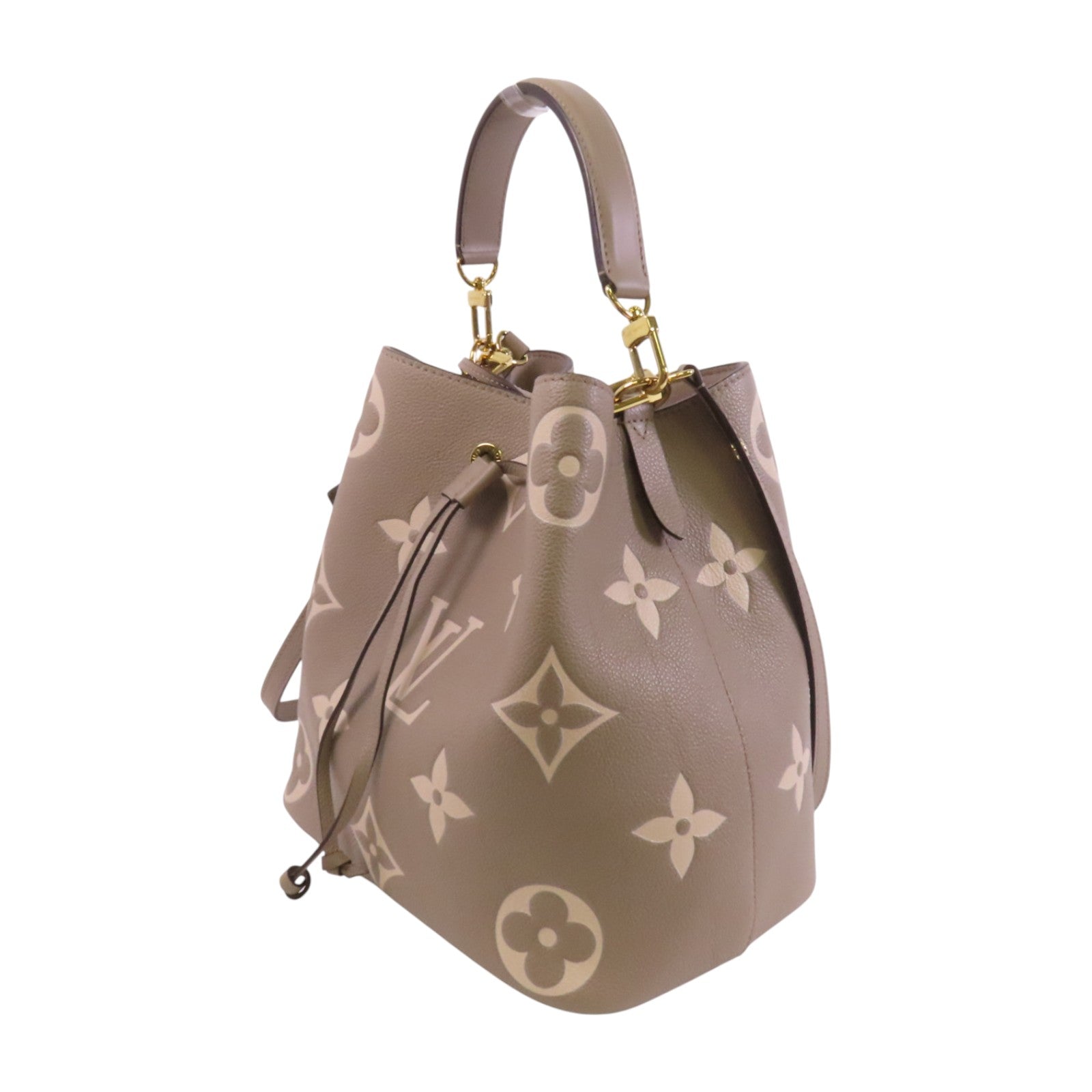 LOUIS VUITTON Monogram Empreinte NeoNoe MM金扣手挽肩背兩用袋