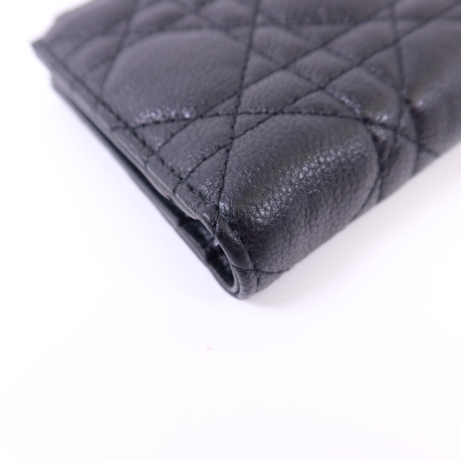 Dior 牛皮皮革Caro Dahila金扣錢包