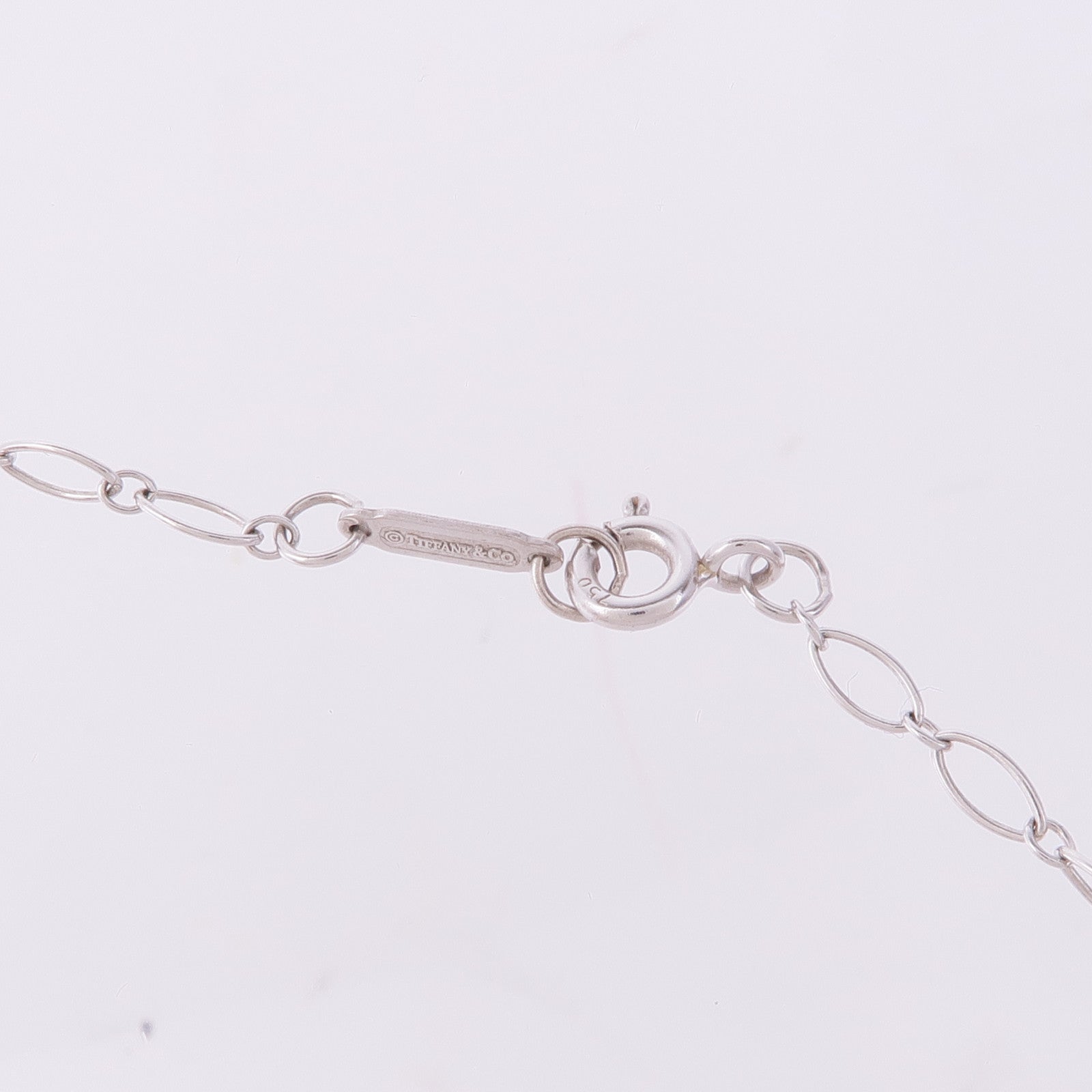 TIFFANY＆CO 18K白金Heart Key Necklace項鍊