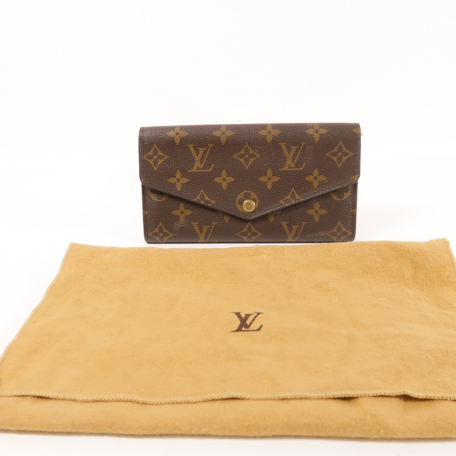 LOUIS VUITTON Monogram Long Wallet金扣長錢包