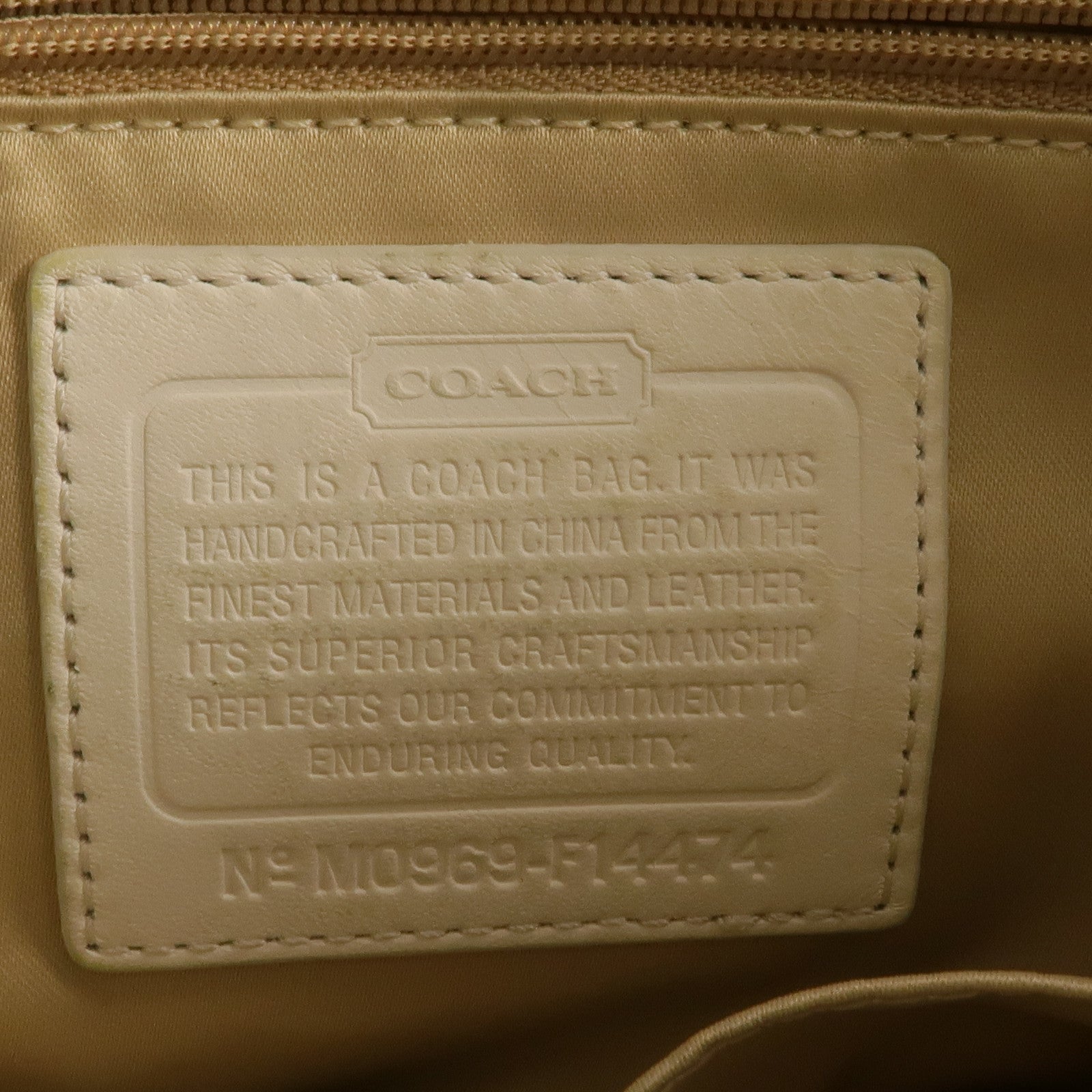 COACH 塗層帆布Shoulder Tote銀扣肩背袋/手挽袋