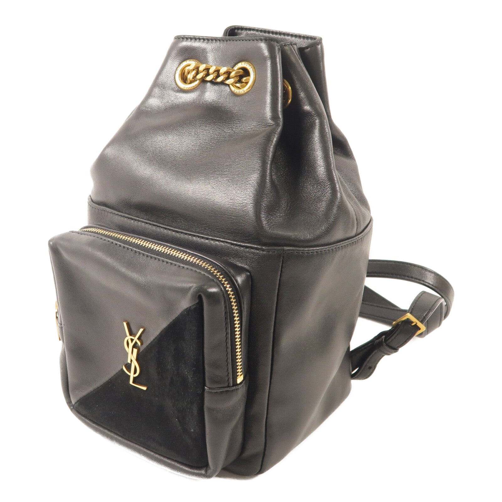 SAINT LAURENT 牛皮/麂皮皮革Jamie Backpack背包