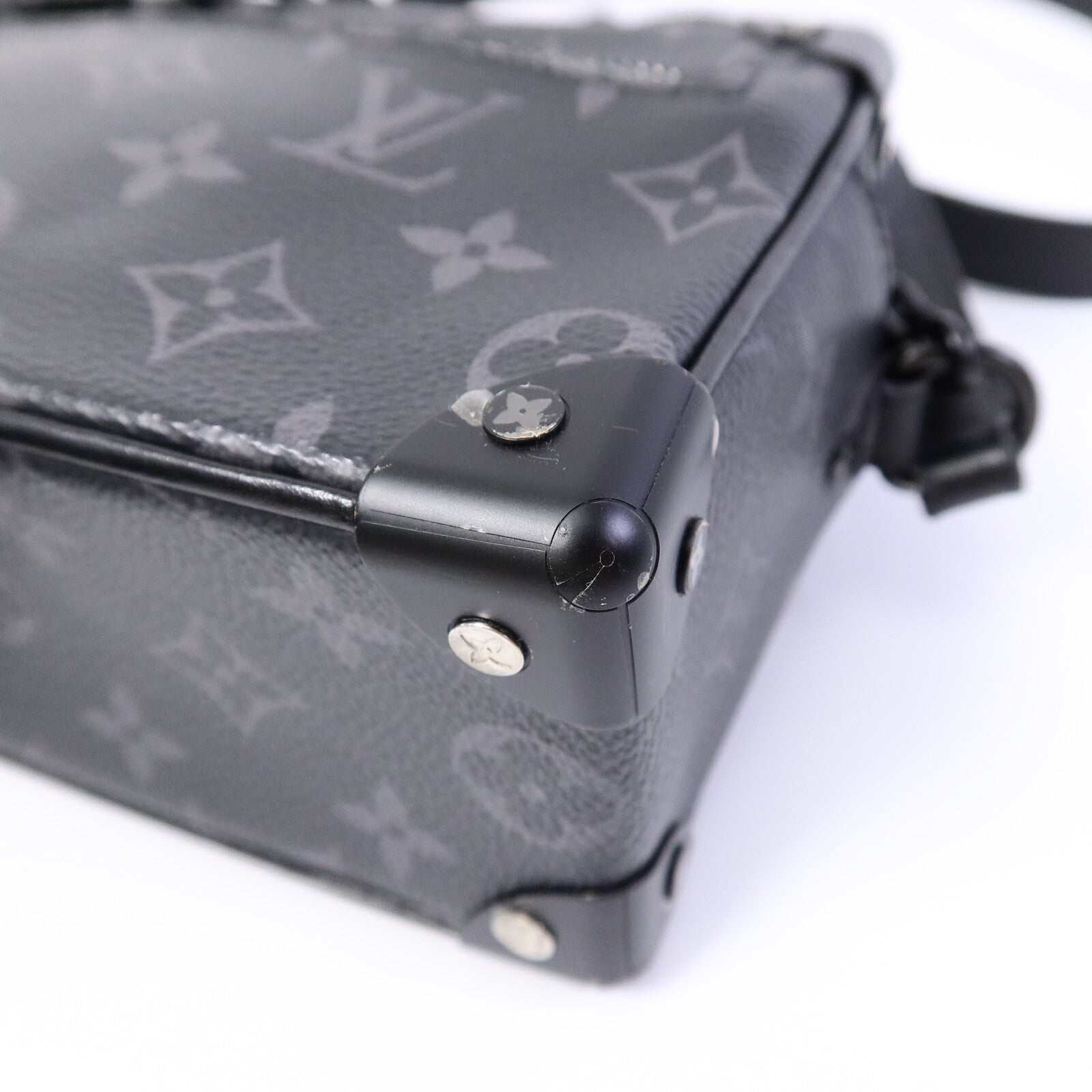 LOUIS VUITTON Monogram Eclipse Mini Soft Trunk肩背袋