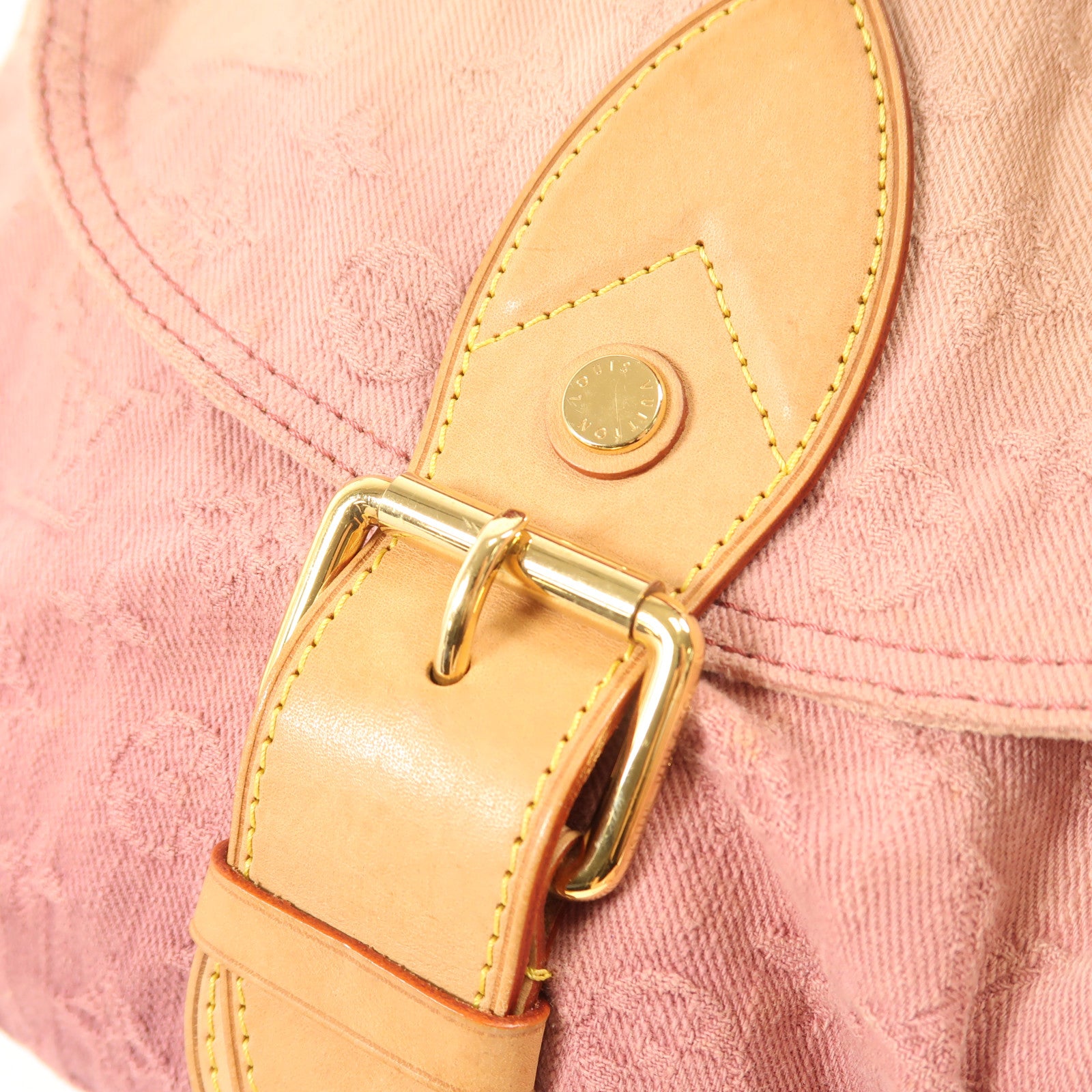 LOUIS VUITTON Monogram Denim Sunray金扣手挽袋