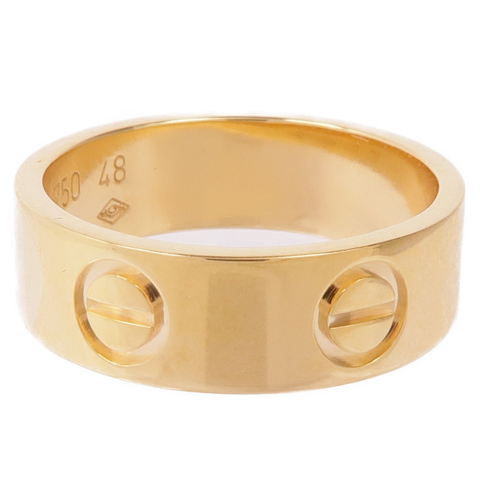 CARTIER 18K黃金Love Ring戒指Cartier#48/US#4.5