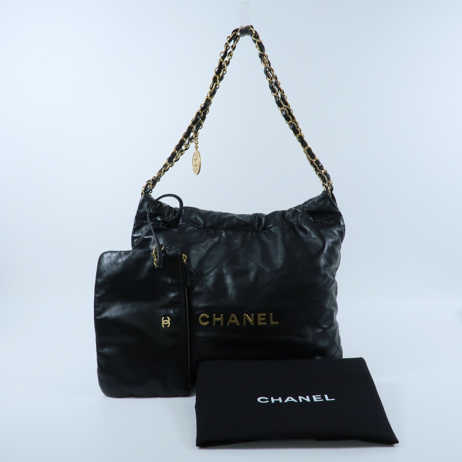 CHANEL 牛皮皮革Chanel 22 Small鏈帶肩背袋
