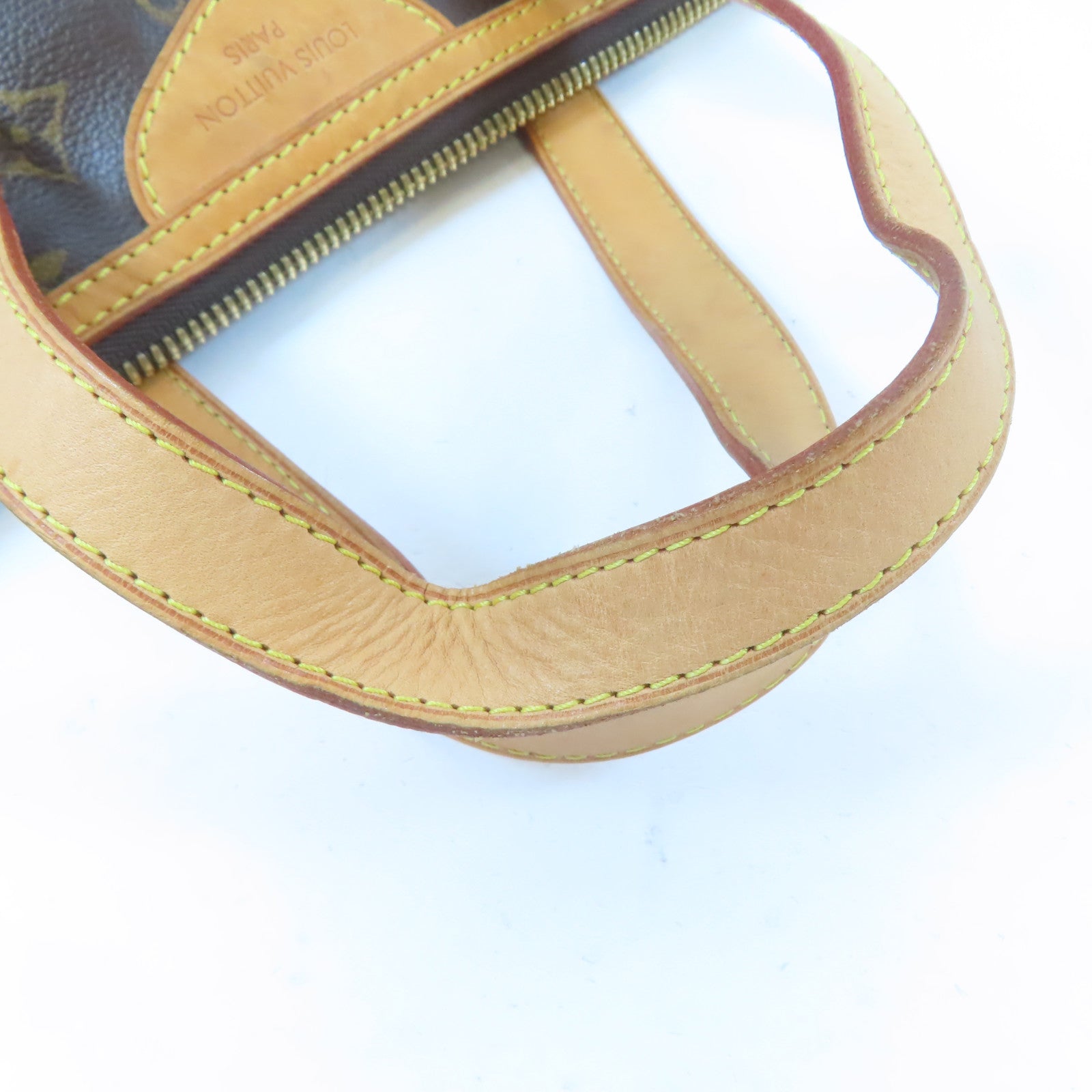 LOUIS VUITTON Monogram Palermo PM金扣手挽肩背兩用袋棕色