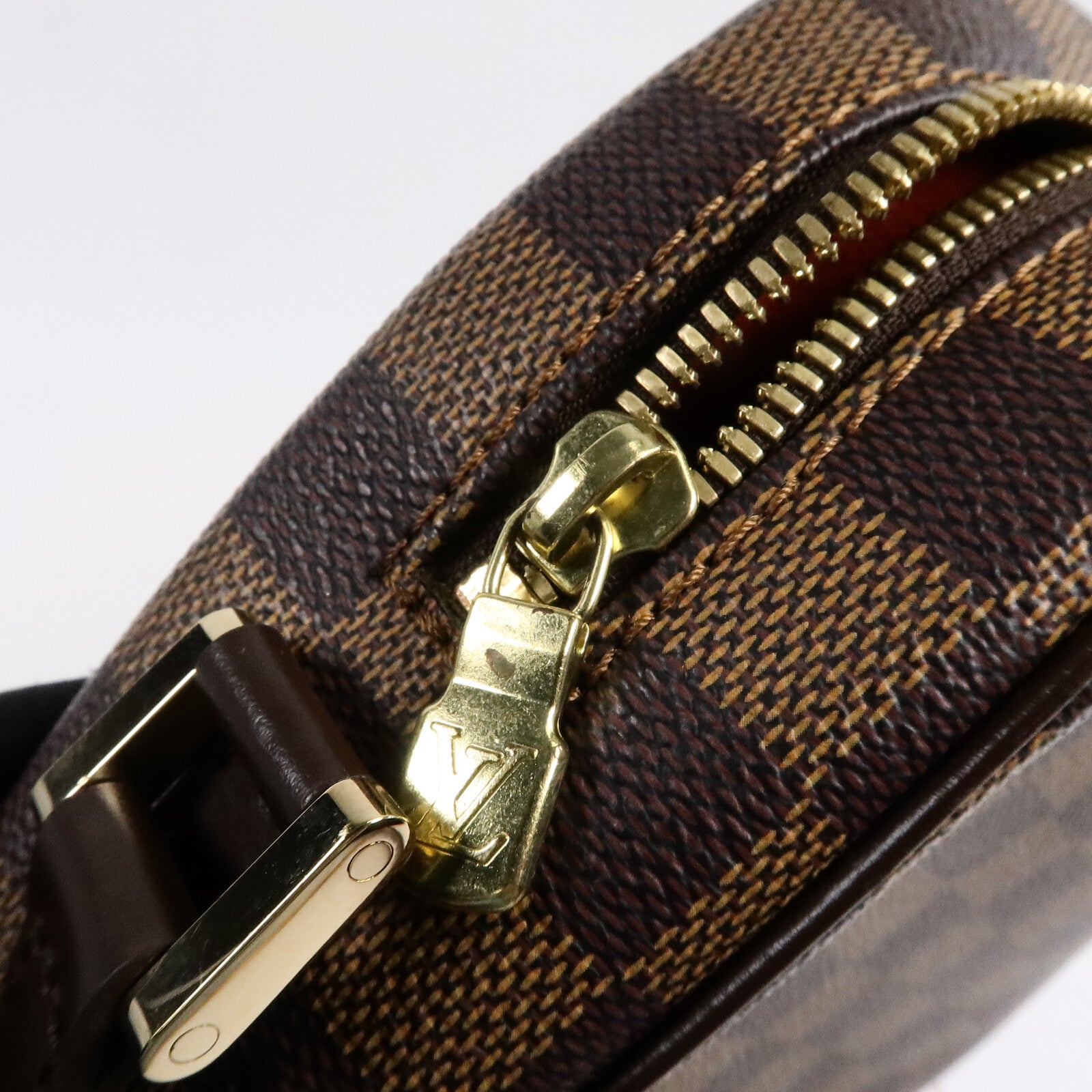 LOUIS VUITTON Damier Ipanema PM金扣肩背袋
