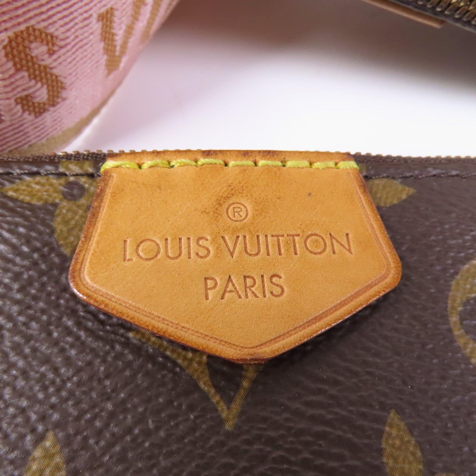 LOUIS VUITTON Monogram Multi Pochette Accessoires金扣手挽肩背兩用袋棕色