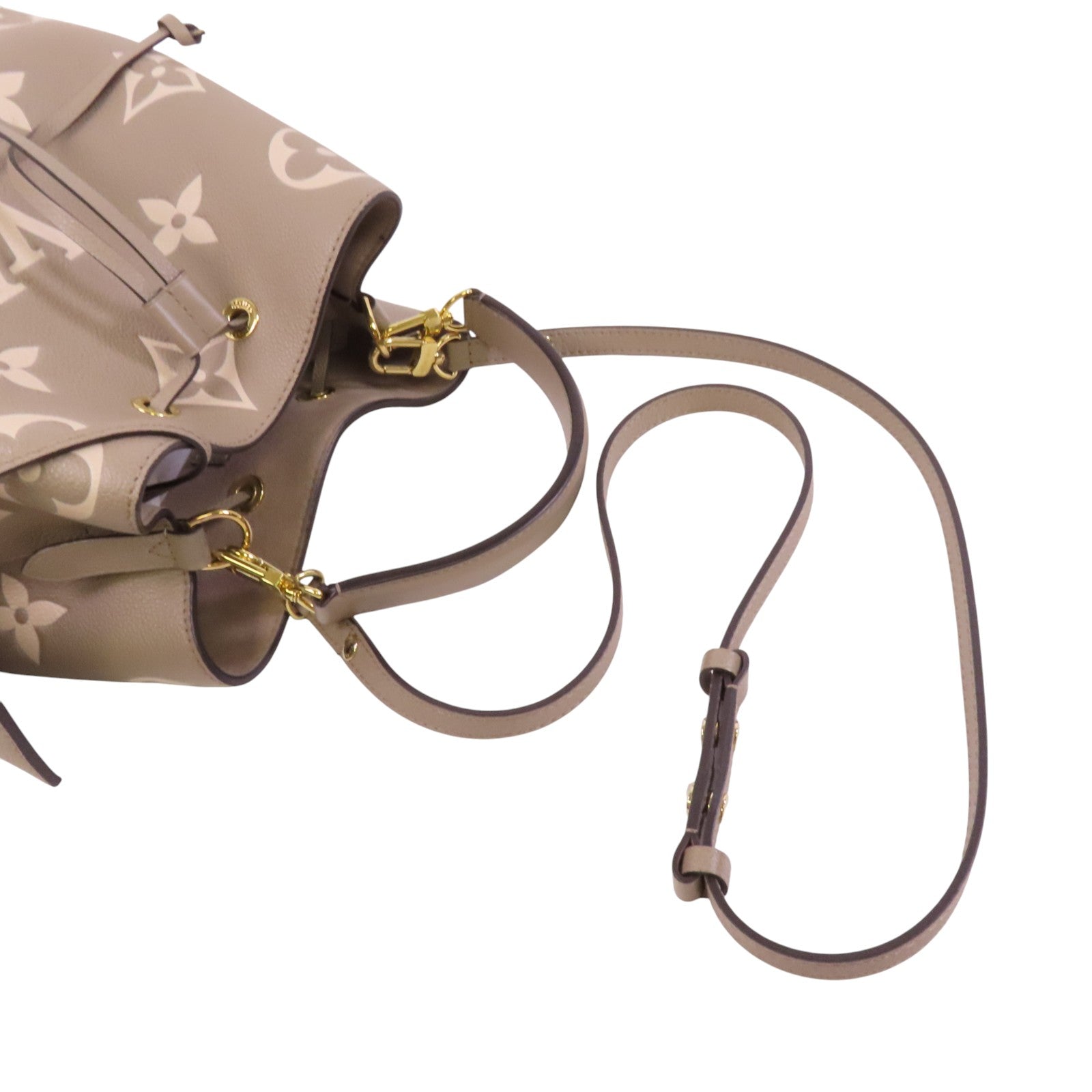 LOUIS VUITTON Monogram Empreinte NeoNoe MM金扣手挽肩背兩用袋