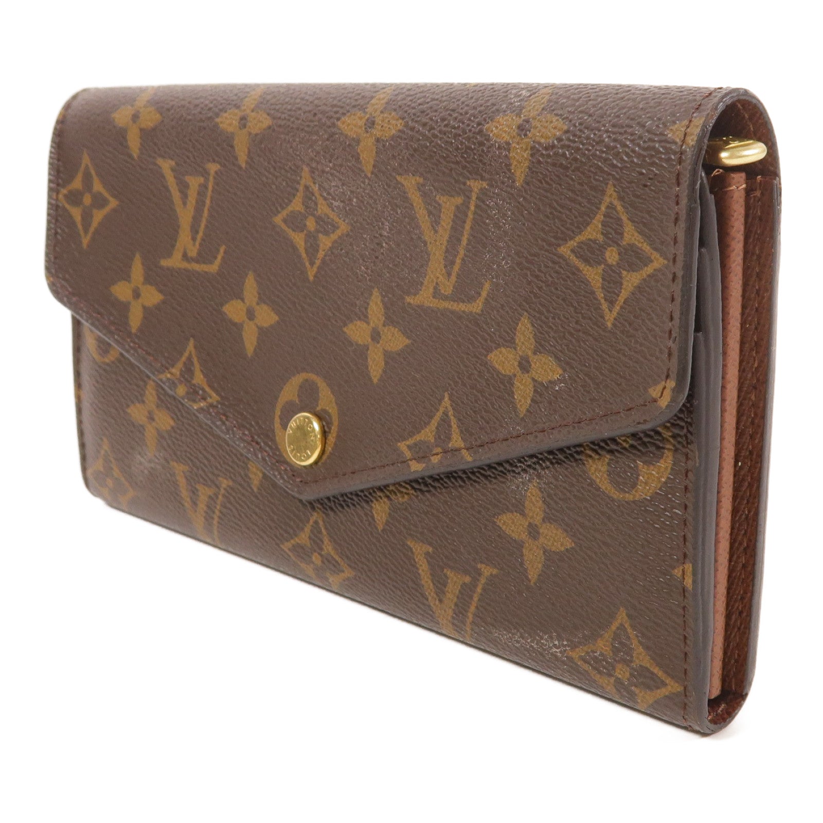 LOUIS VUITTON Monogram Long Wallet金扣長錢包