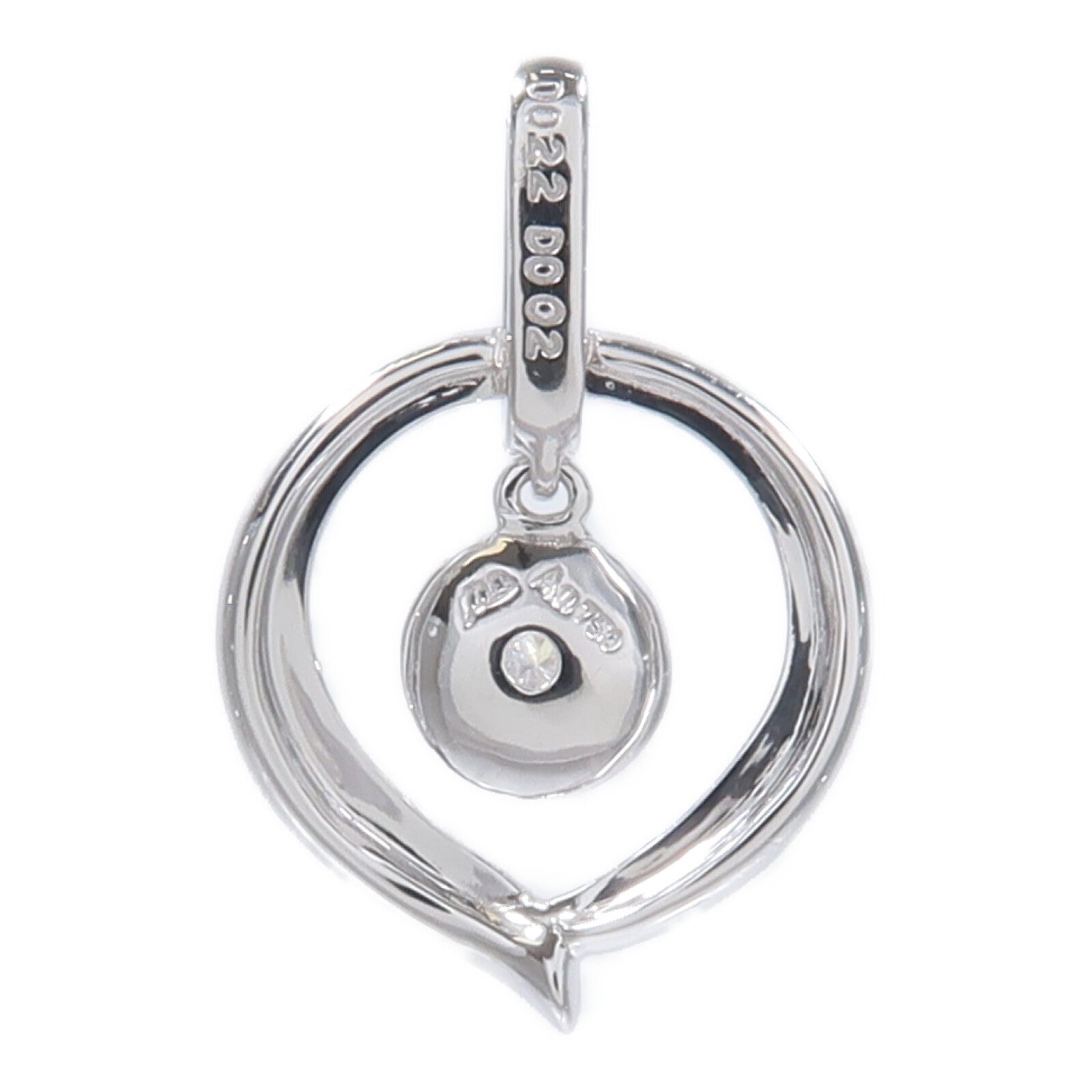 JEWELRY 18K白金Diamond Pendant Top鑽石吊墜