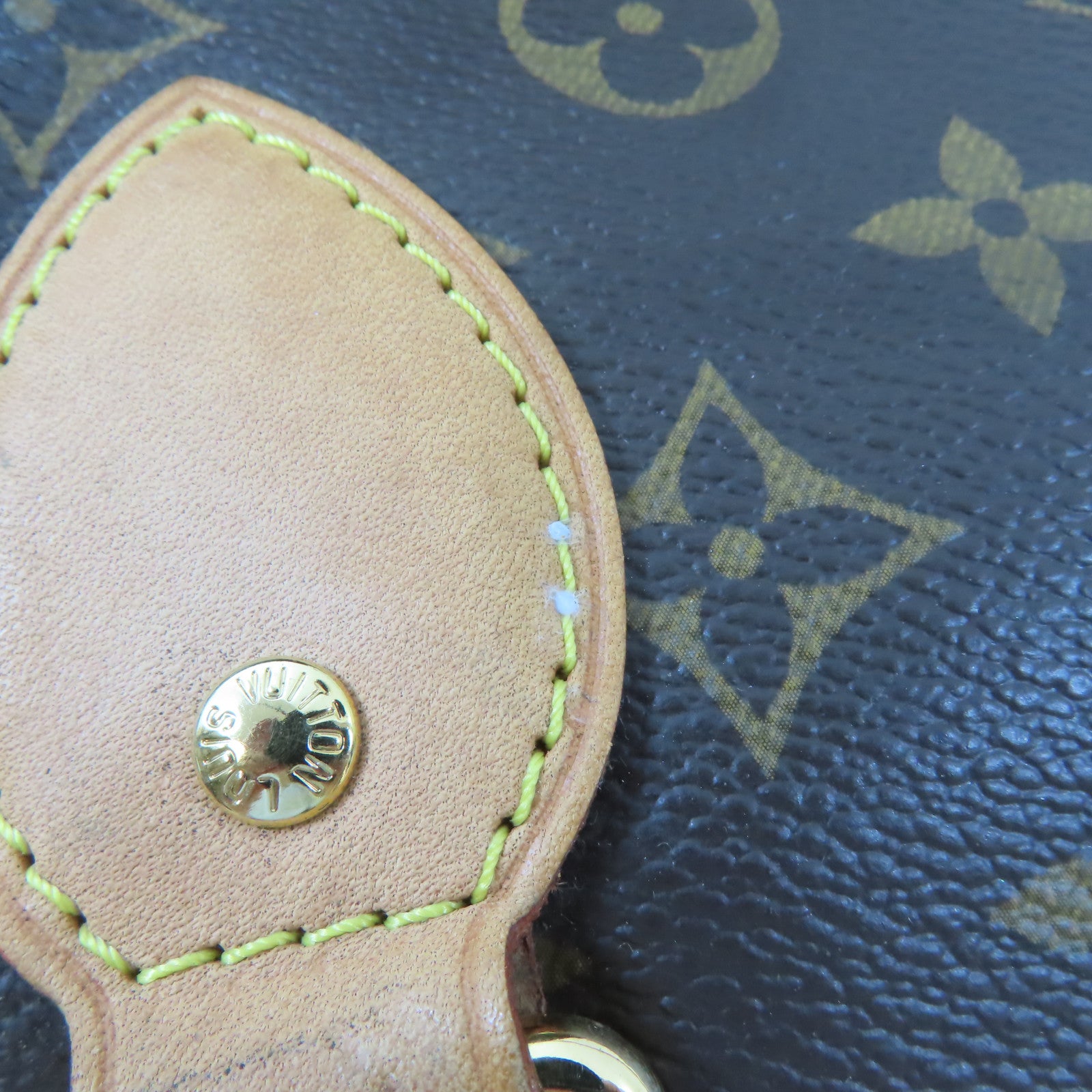 LOUIS VUITTON Monogram Palermo PM金扣手挽肩背兩用袋棕色