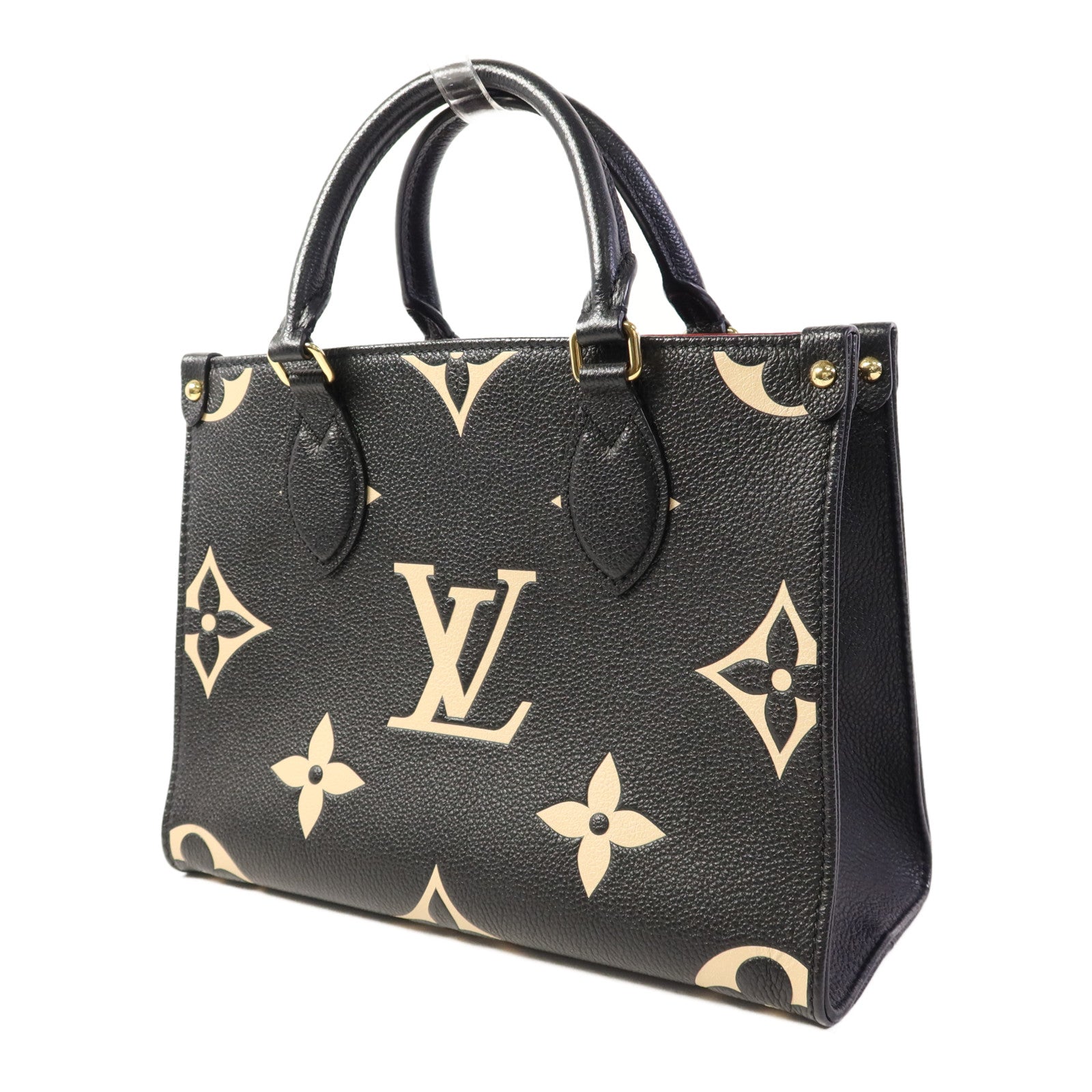 LOUIS VUITTON Monogram Empreinte On The Go PM金扣手挽肩背兩用袋