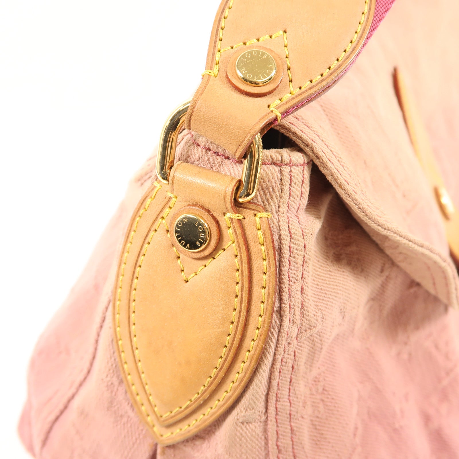 LOUIS VUITTON Monogram Denim Sunray金扣手挽袋