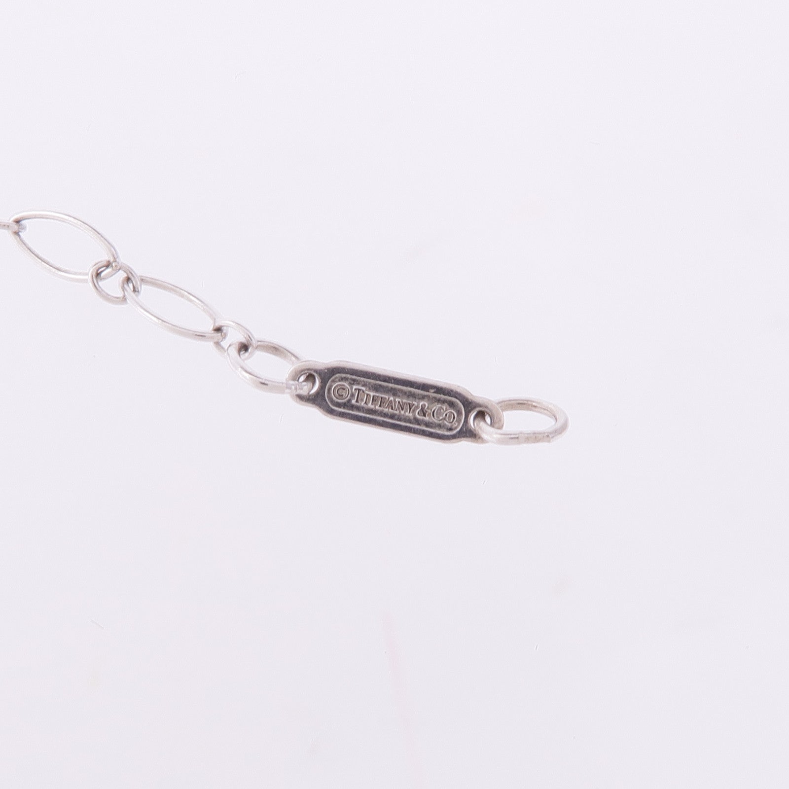 TIFFANY＆CO 18K白金Heart Key Necklace項鍊