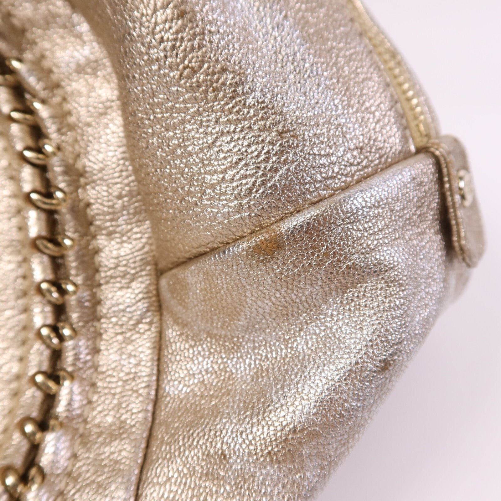 CHANEL 【激減優惠】牛皮皮革Shoulder Bag金扣肩背包