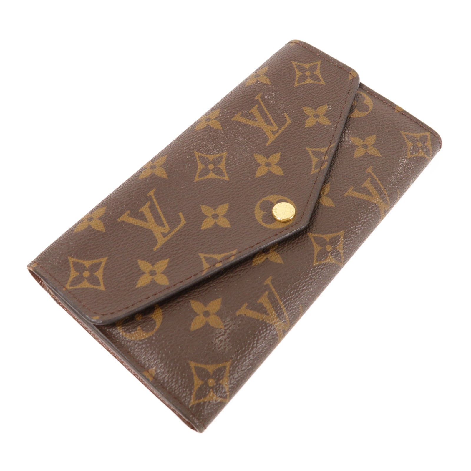 LOUIS VUITTON Monogram Long Wallet金扣長錢包