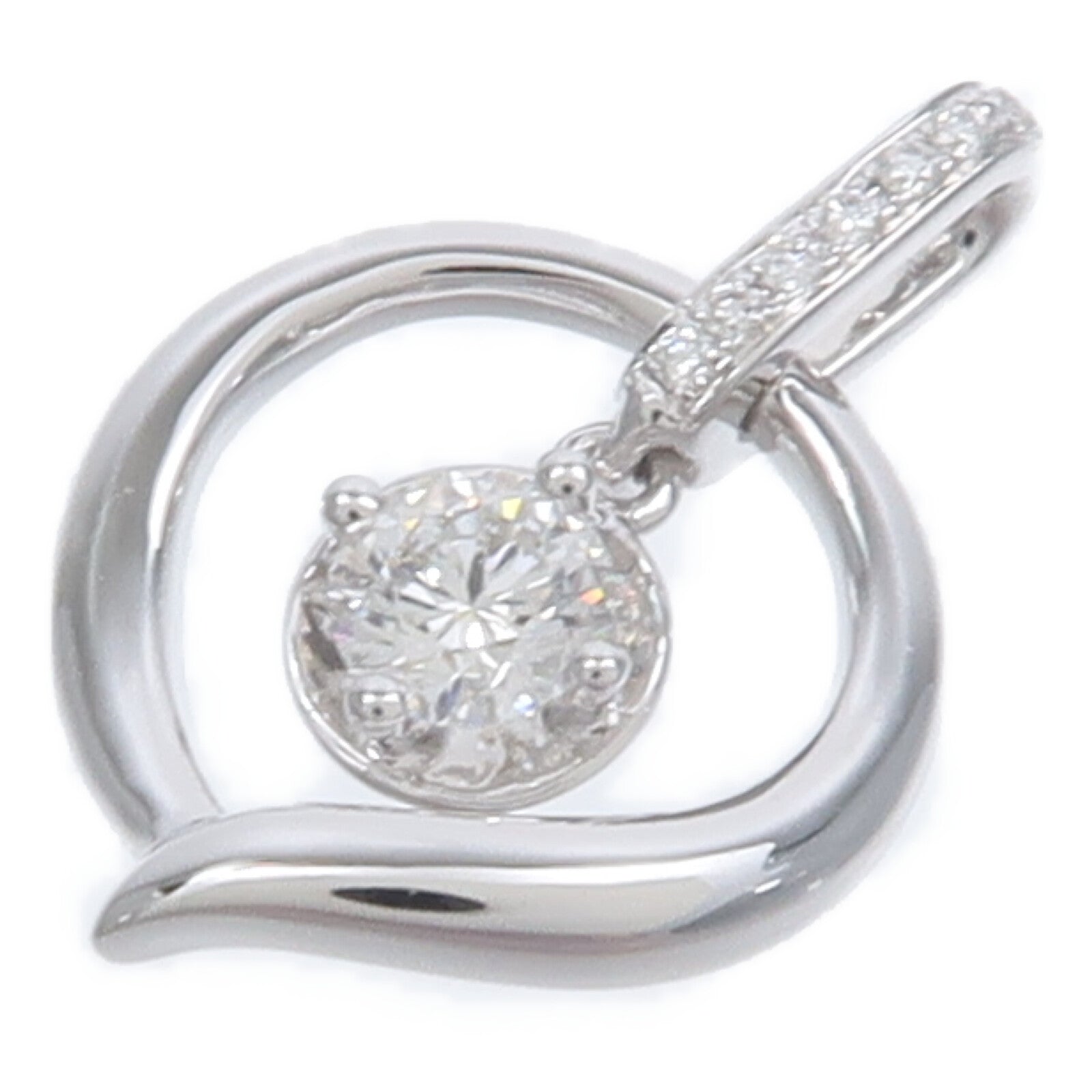 JEWELRY 18K白金Diamond Pendant Top鑽石吊墜