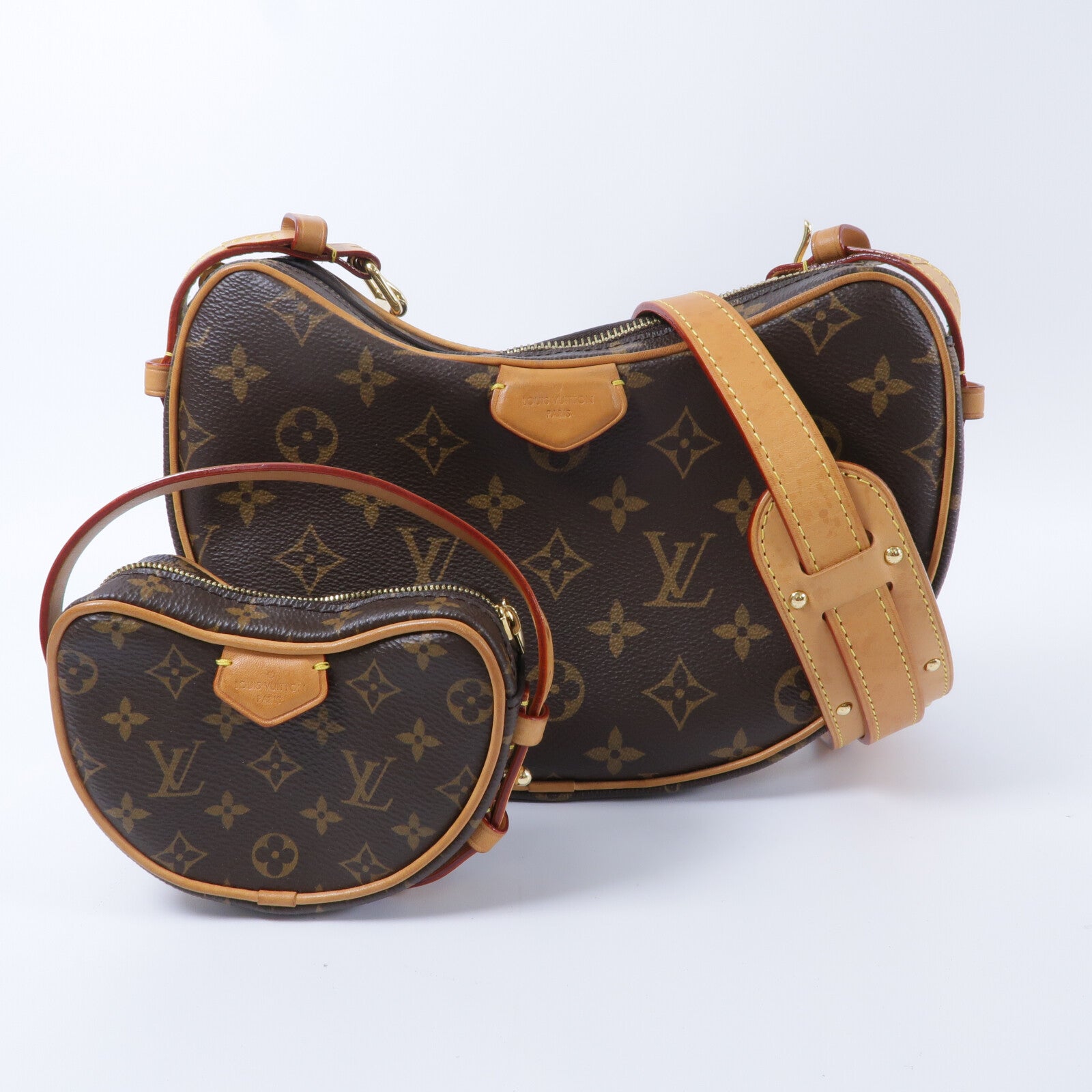 LOUIS VUITTON Monogram Croissant MM手挽肩背兩用袋