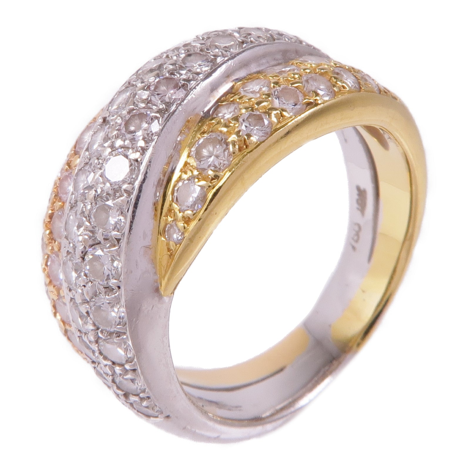JEWELRY 18K黃金/白金/玫瑰金Diamond Ring鑽石戒指US#5.5
