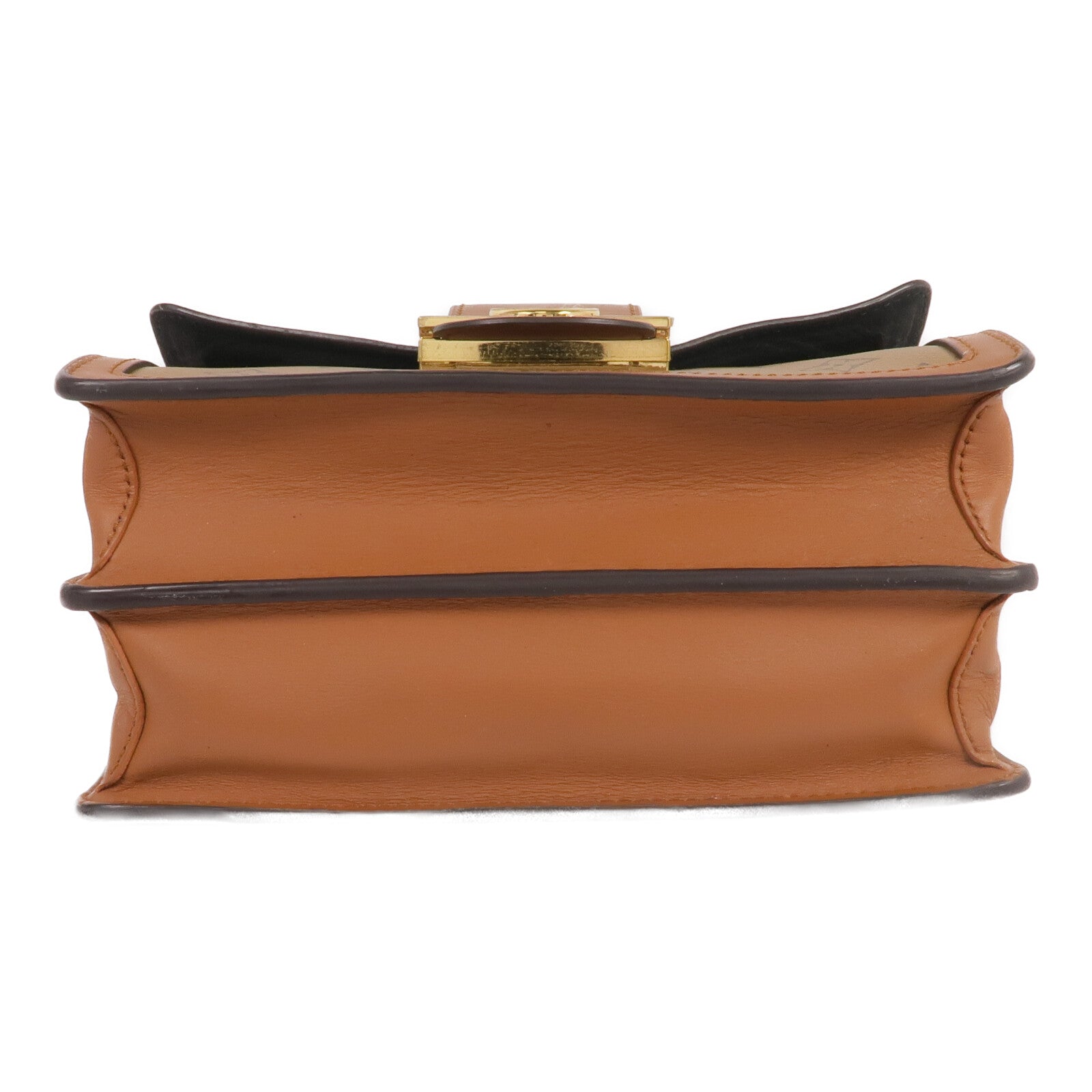 LOUIS VUITTON Monogram Reverse Dauphine MM金扣肩背袋