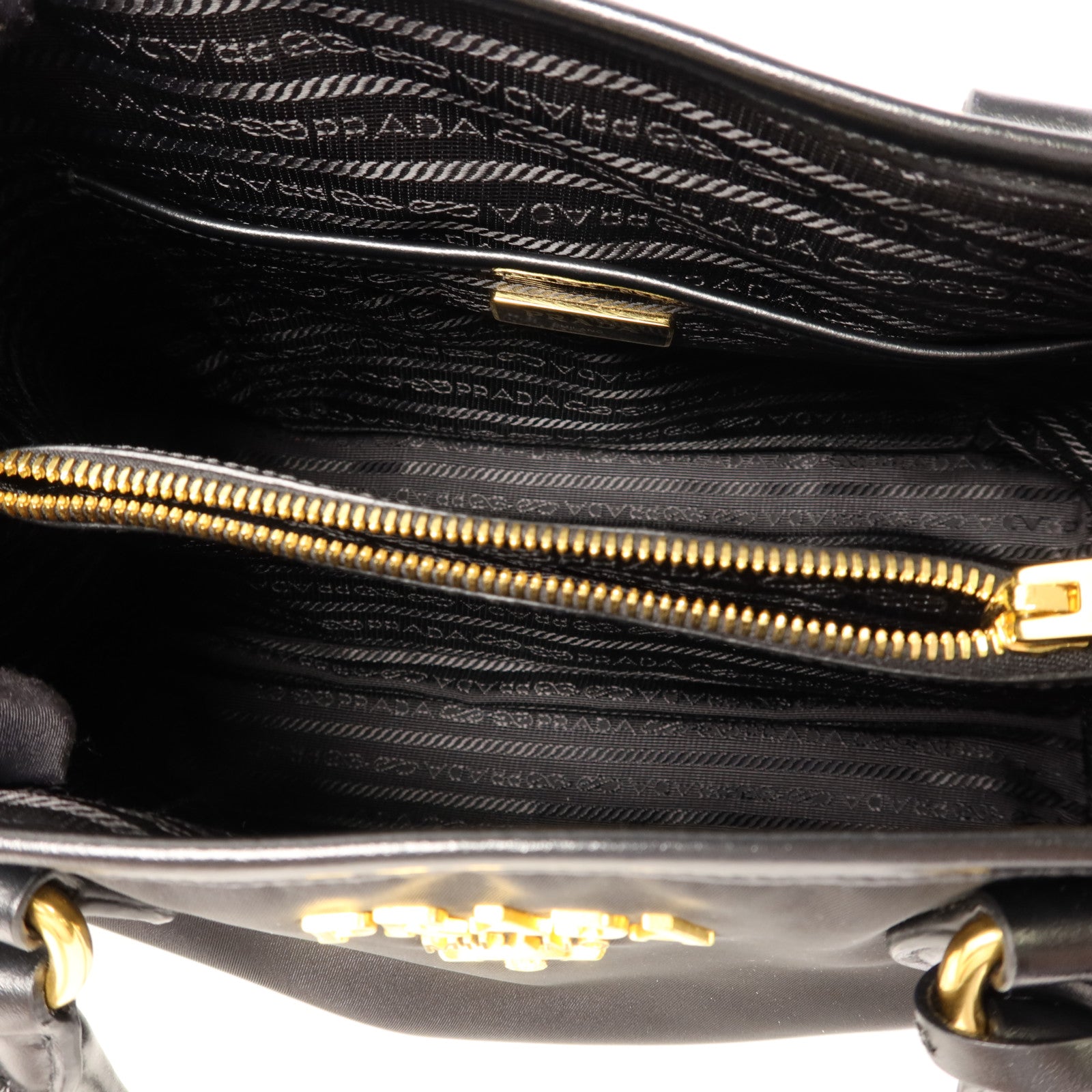 PRADA 尼龍2 Way Shoulder Bag金扣手挽肩背兩用袋